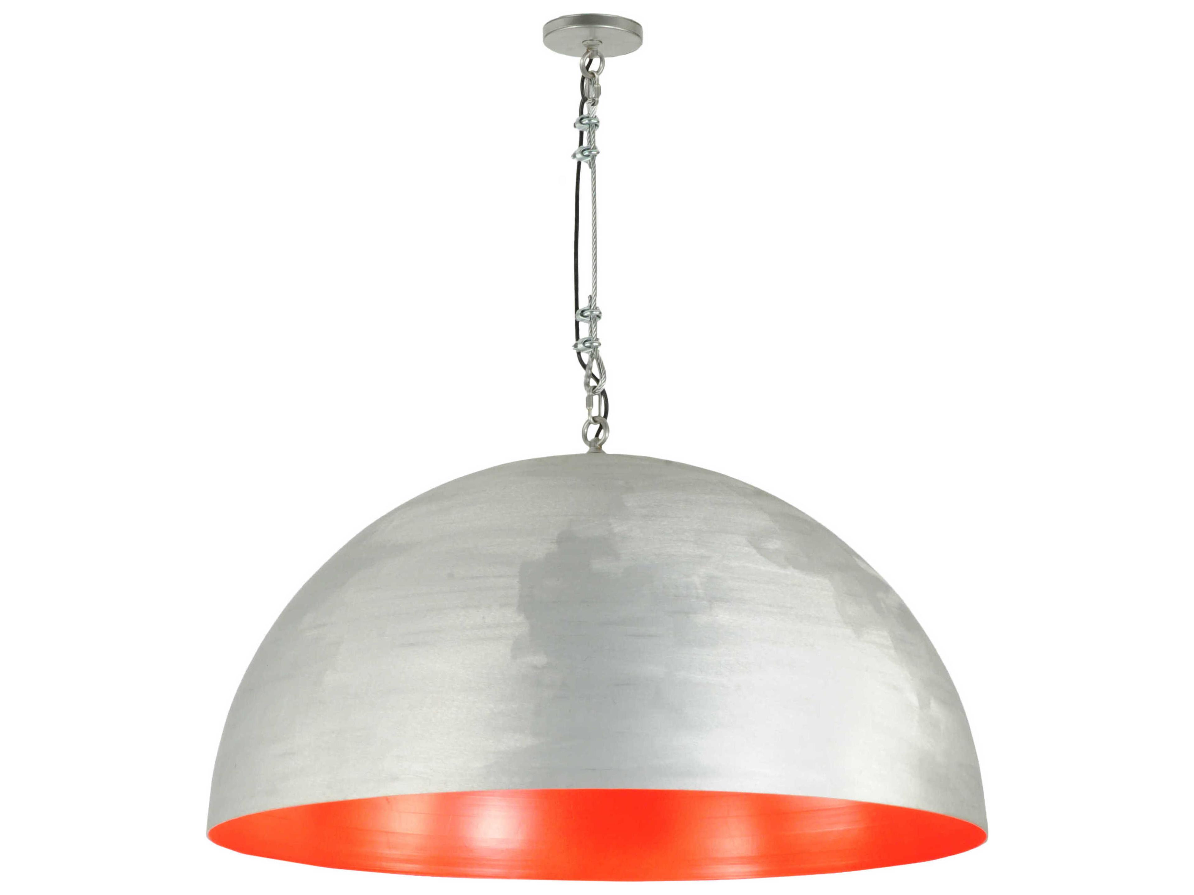 Gravity 1-Light Red Glass Dome Pendant