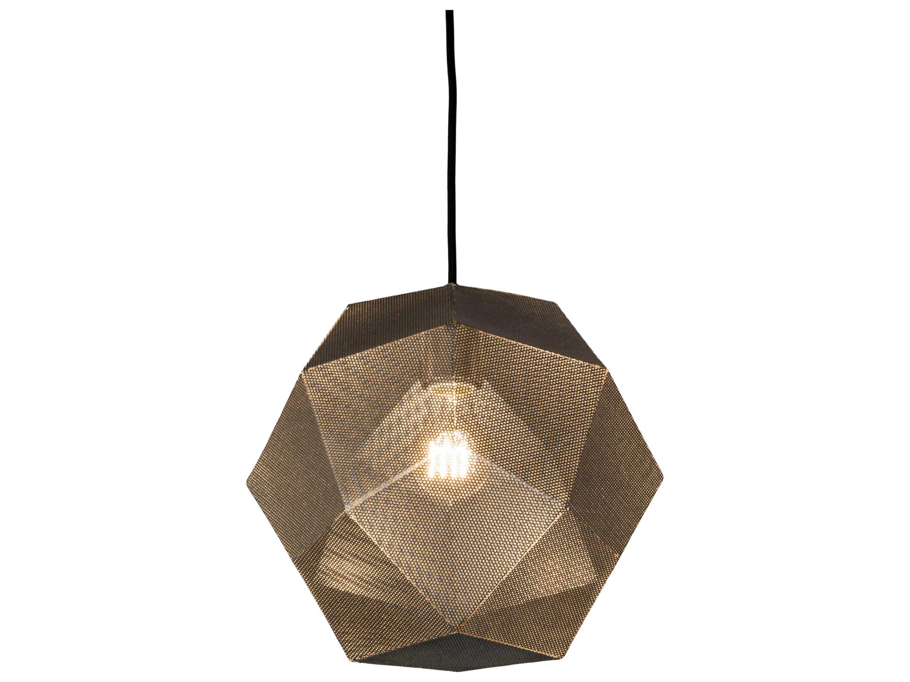 1-Light Nickel Glass Pendant