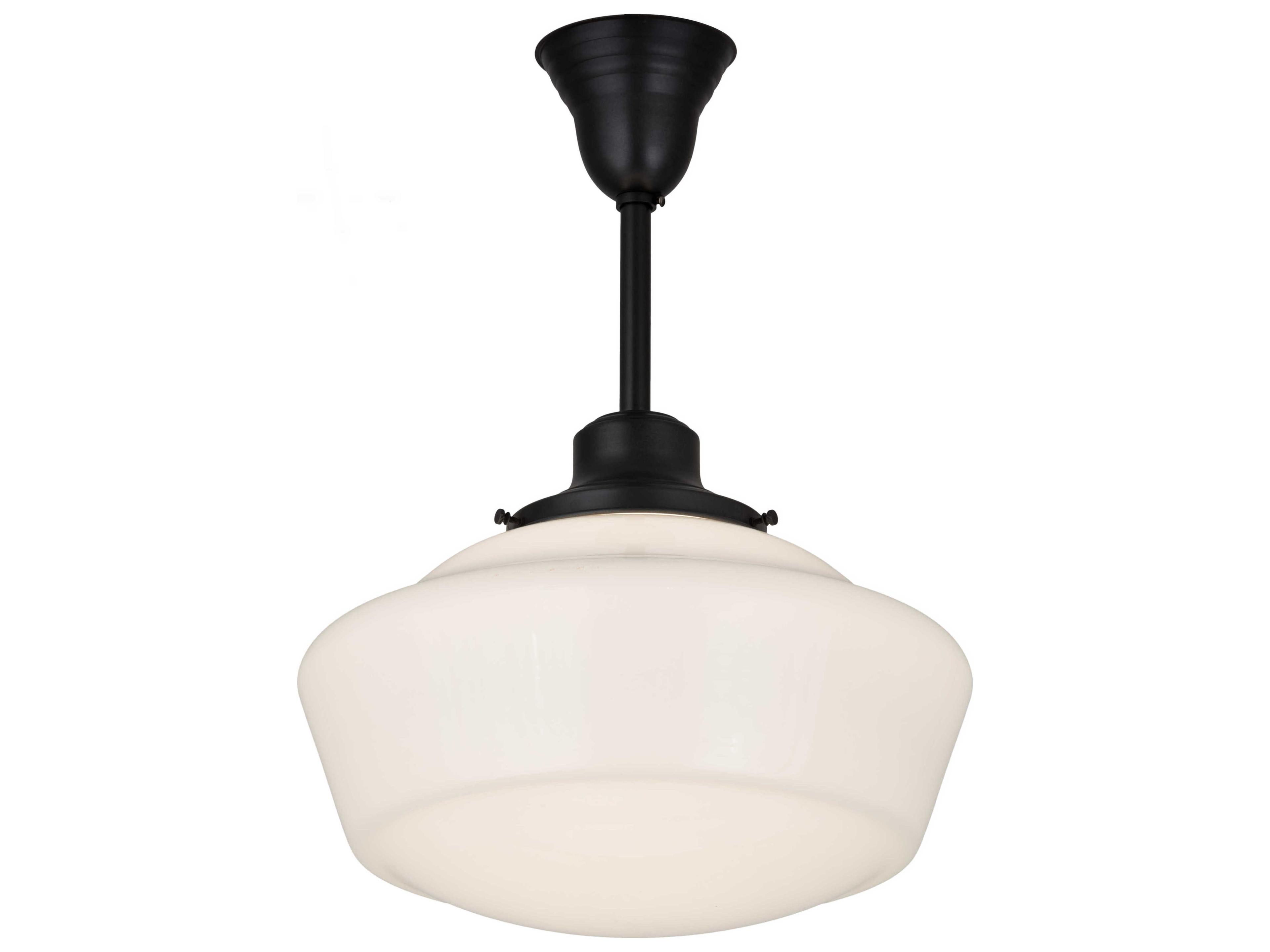 Revival Schoolhouse 1-Light Brown Glass Pendant