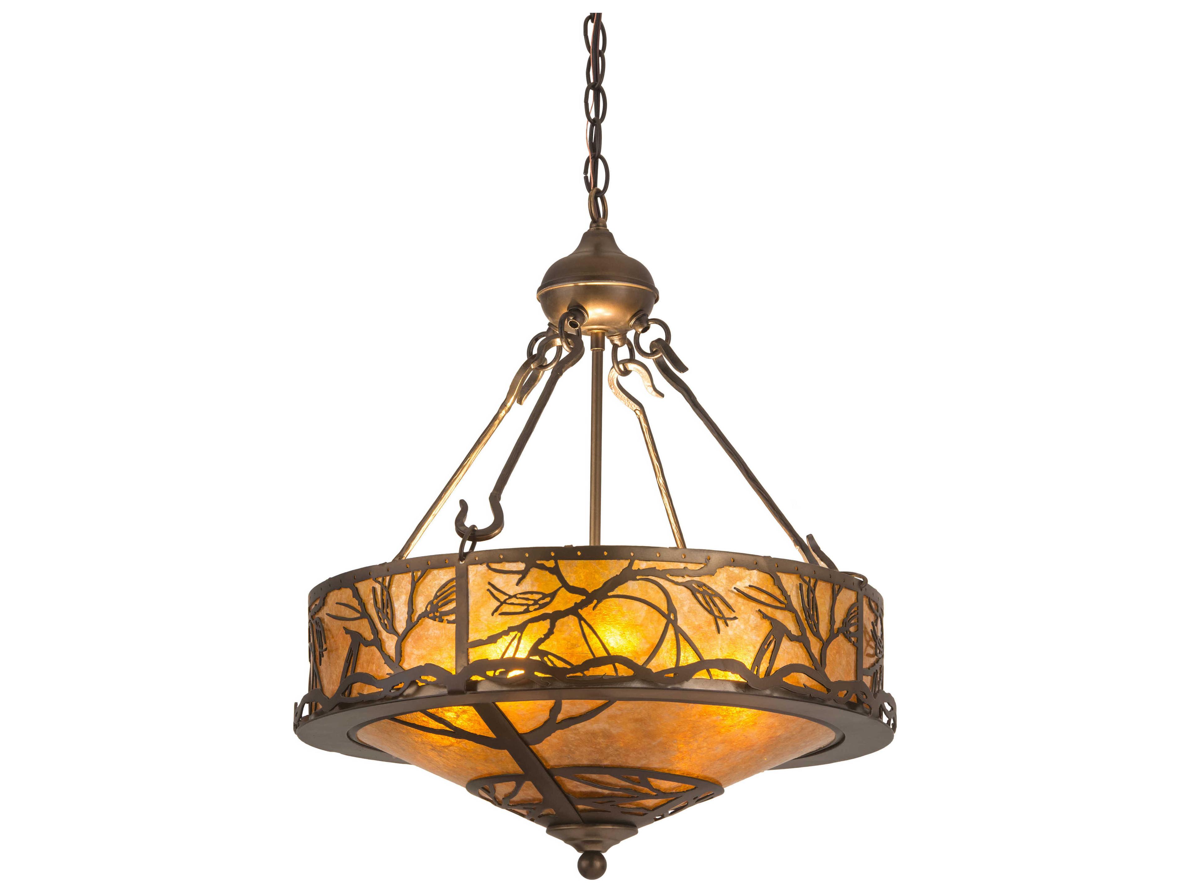 4 Copper Glass Pendant