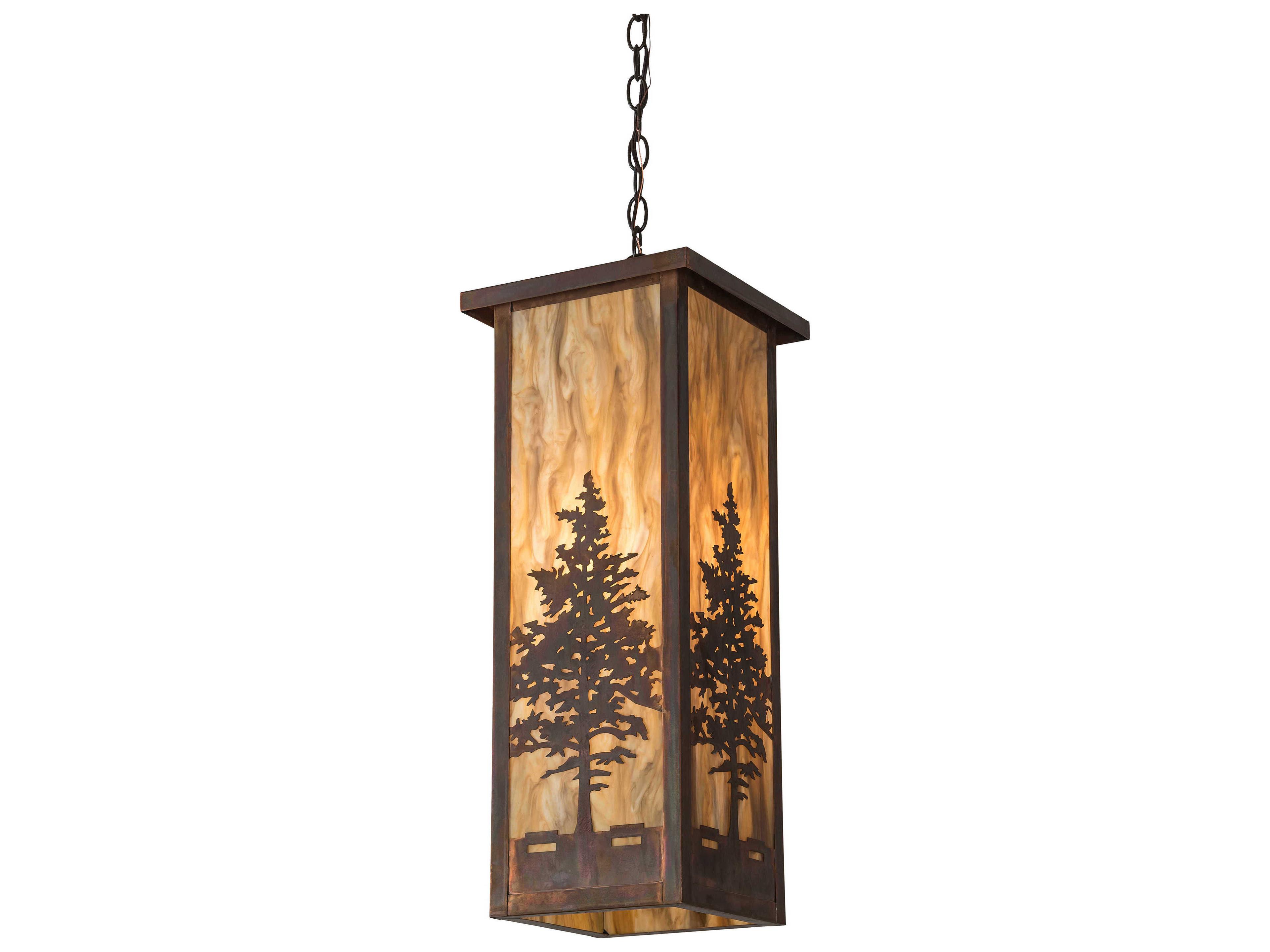 Tamarack 1-Light Copper Glass Pendant