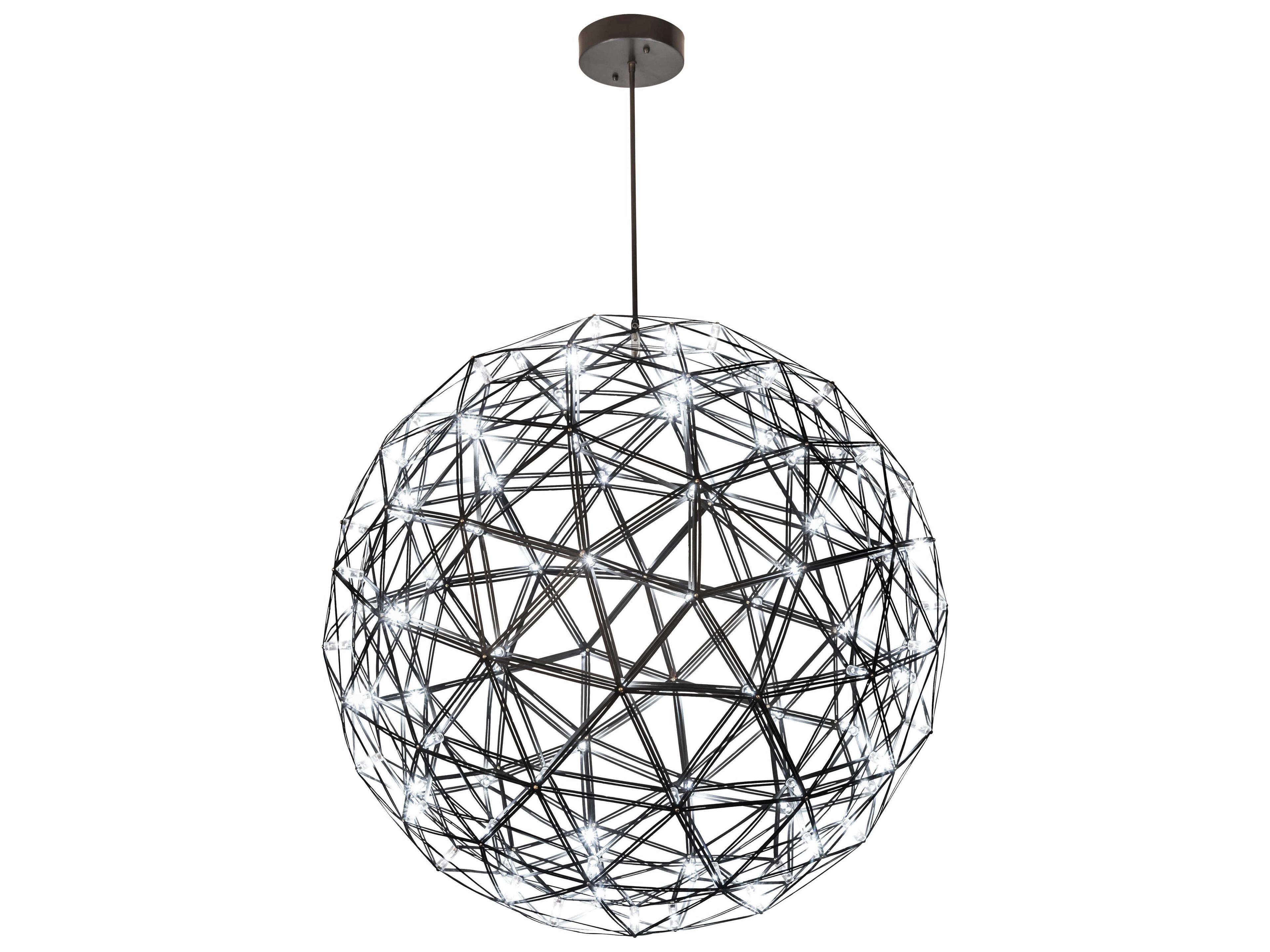 92-Light Bronze Glass Globe Pendant