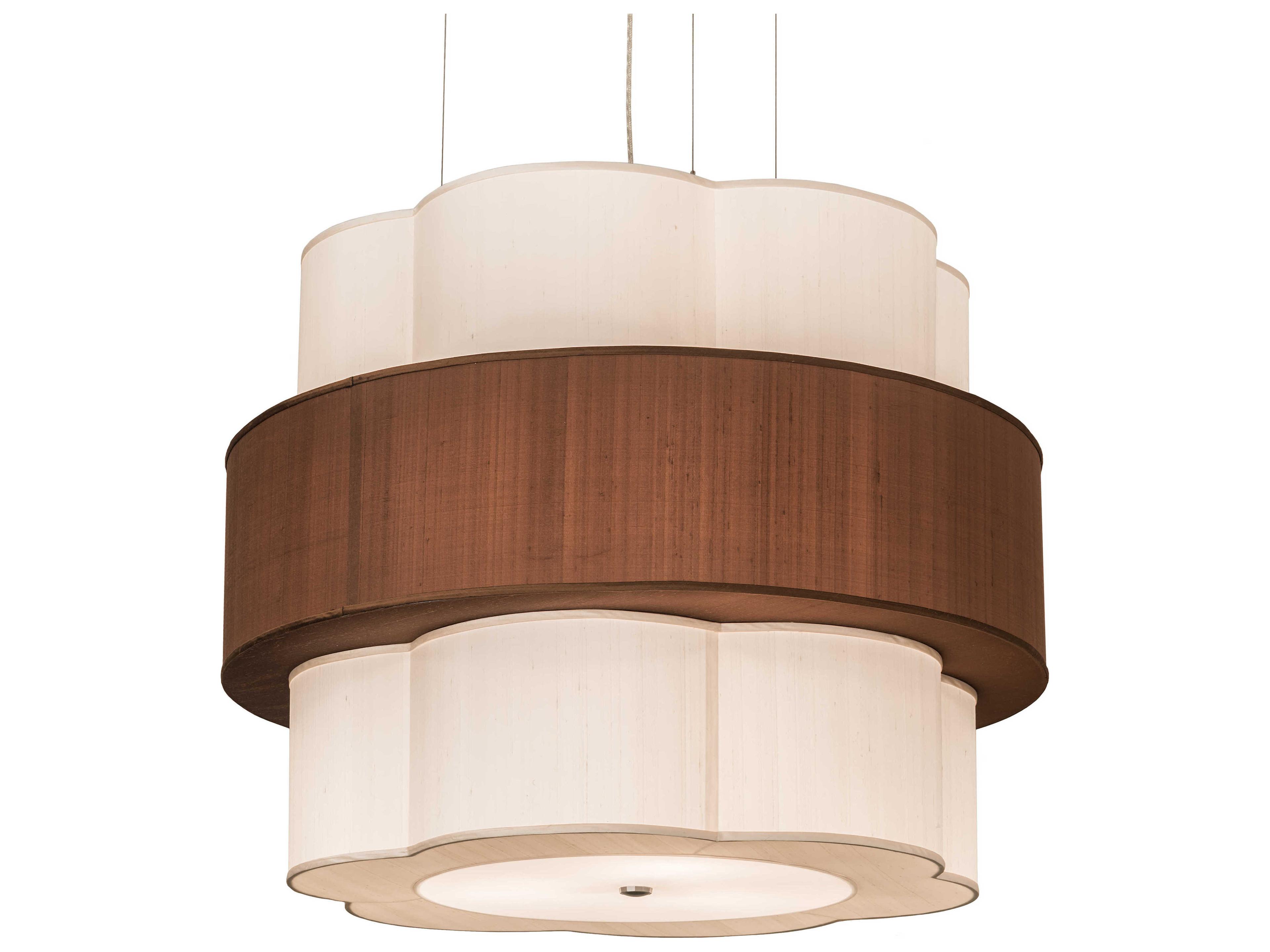 9-Light Brown Glass Pendant