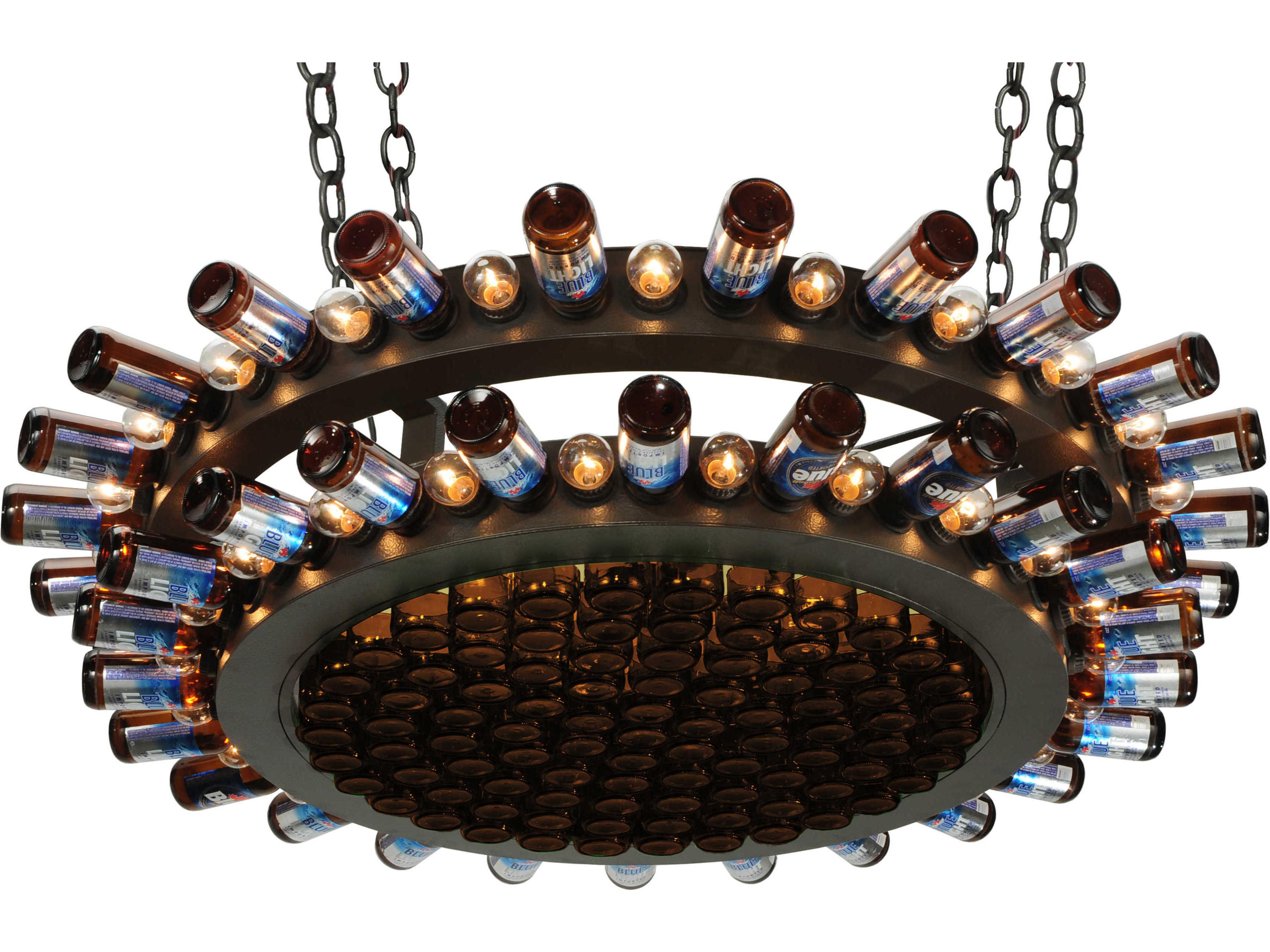 48 4 Bronze Glass Pendant