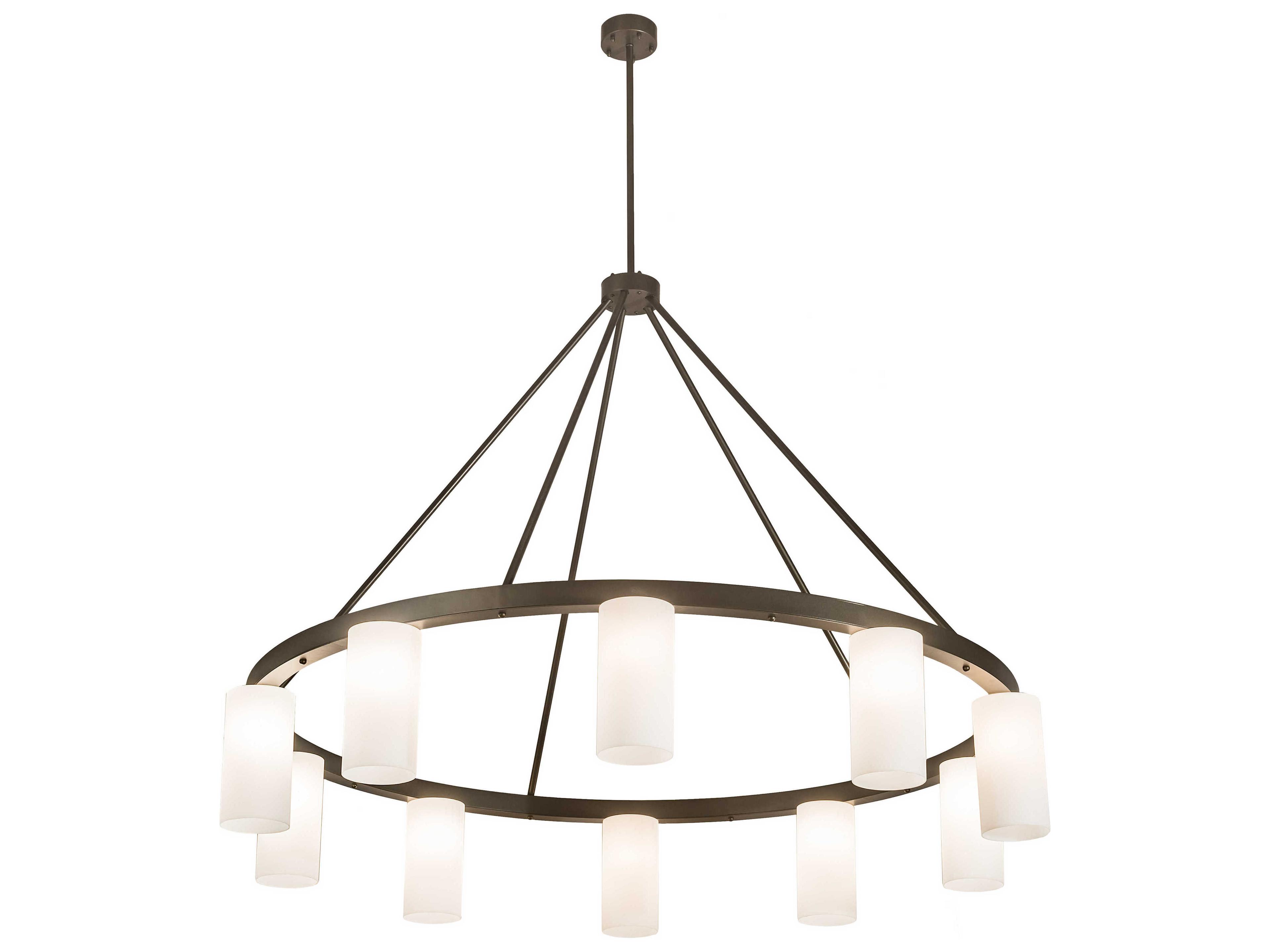 Loxley 10-Light Bronze Cylinder Pendant