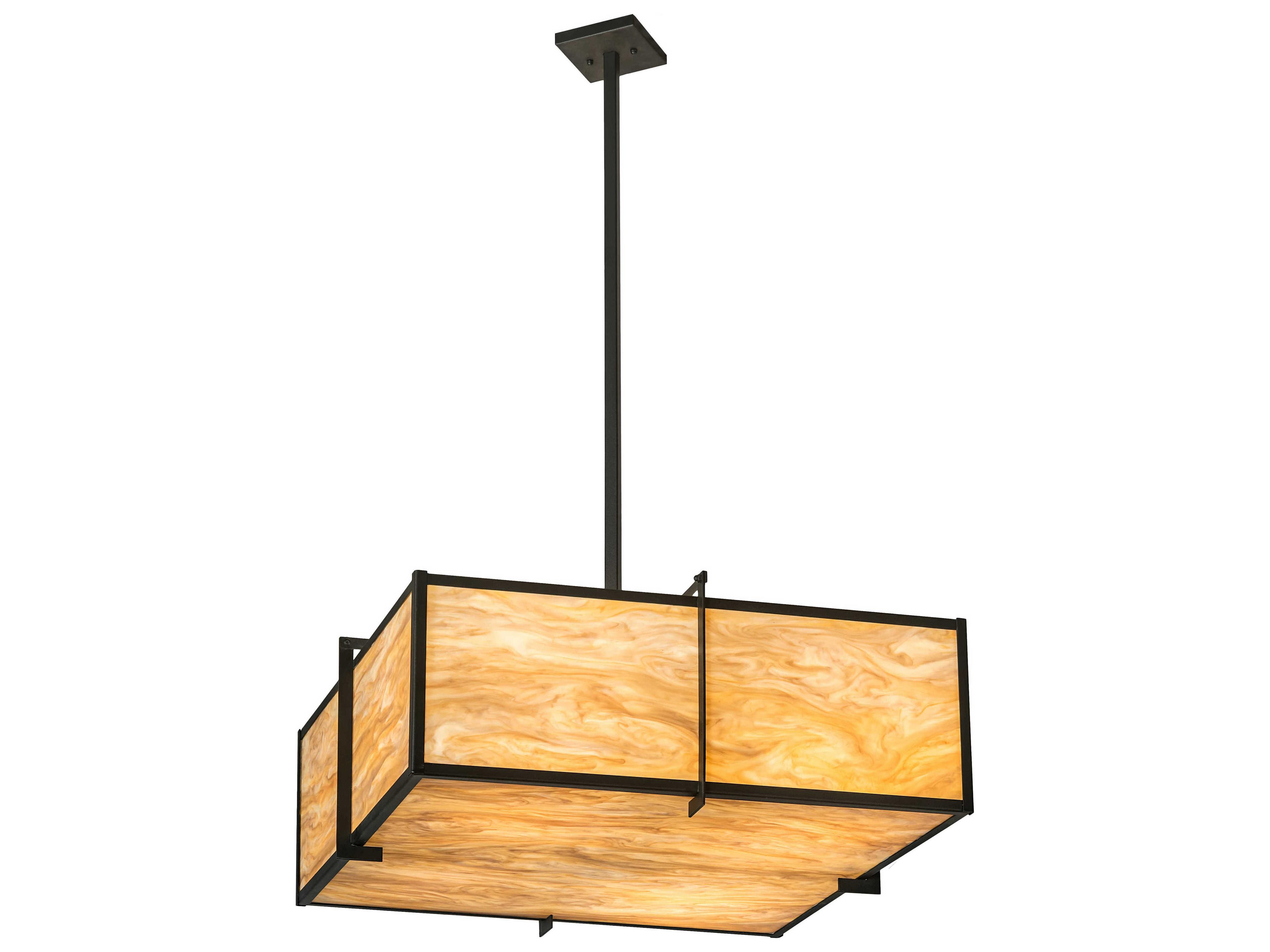 4-Light Black Pendant