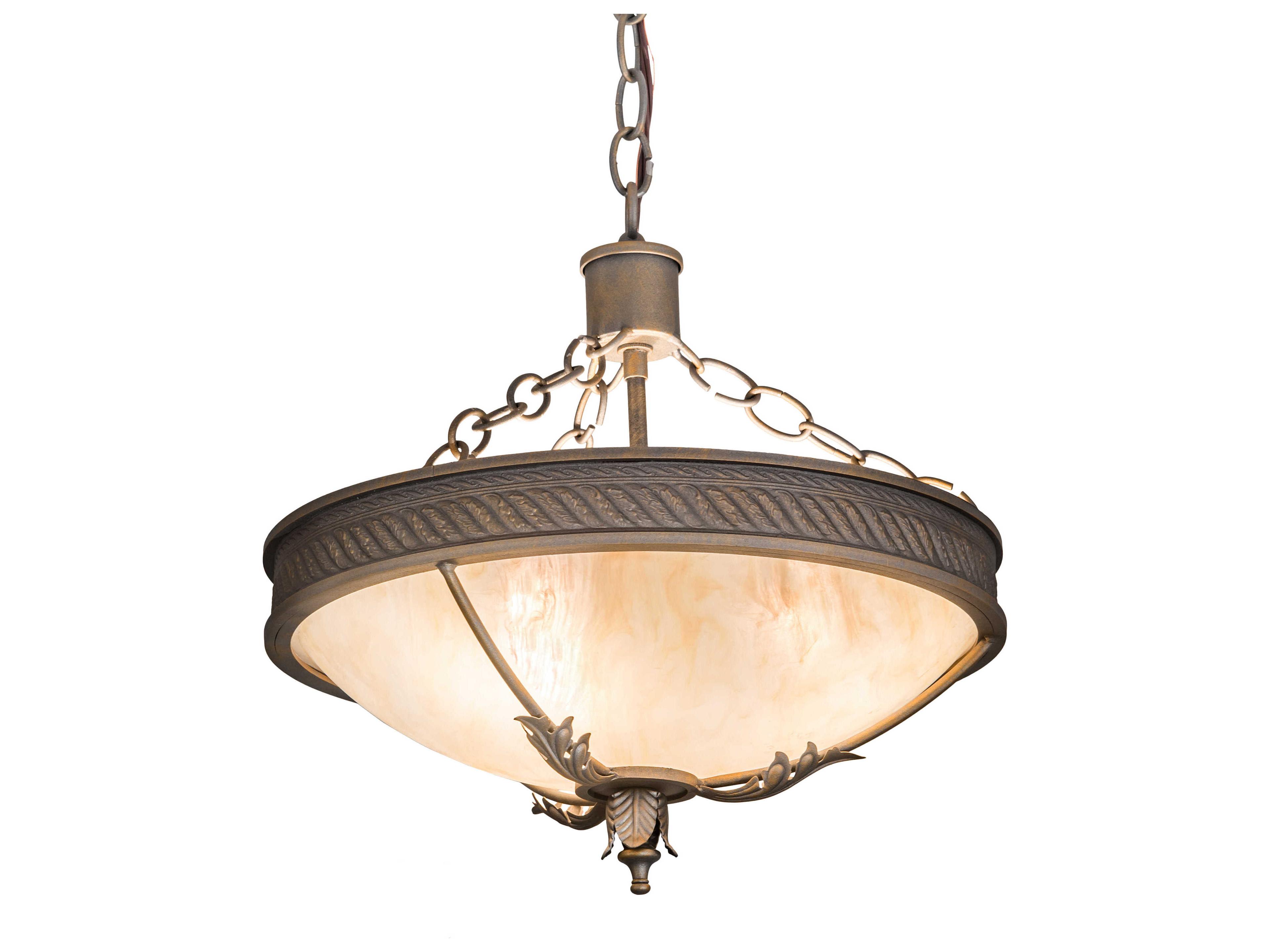 Meyda 3-Light Black Bowl Pendant