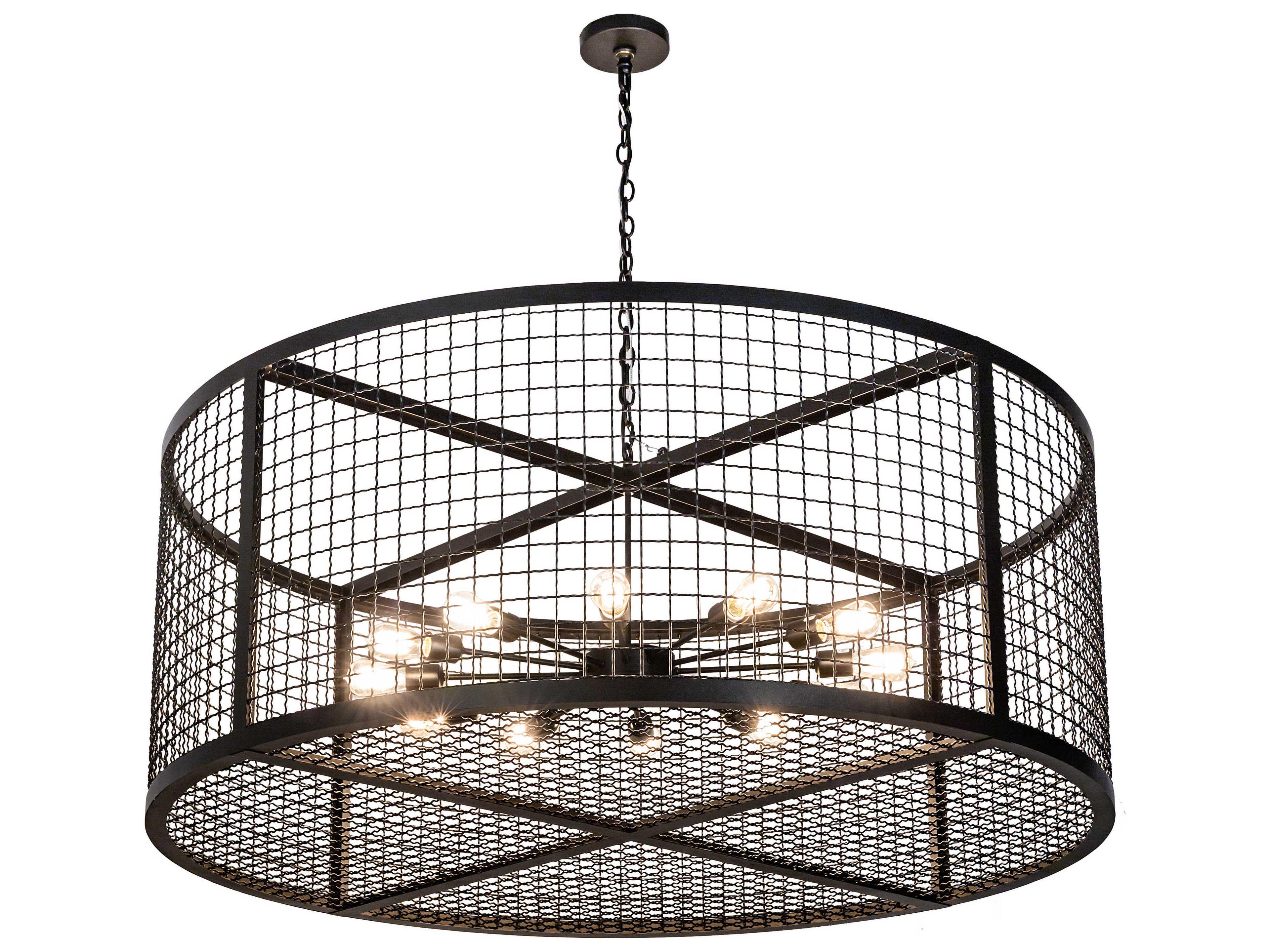 Paloma Golpe 12-Light Black Pendant
