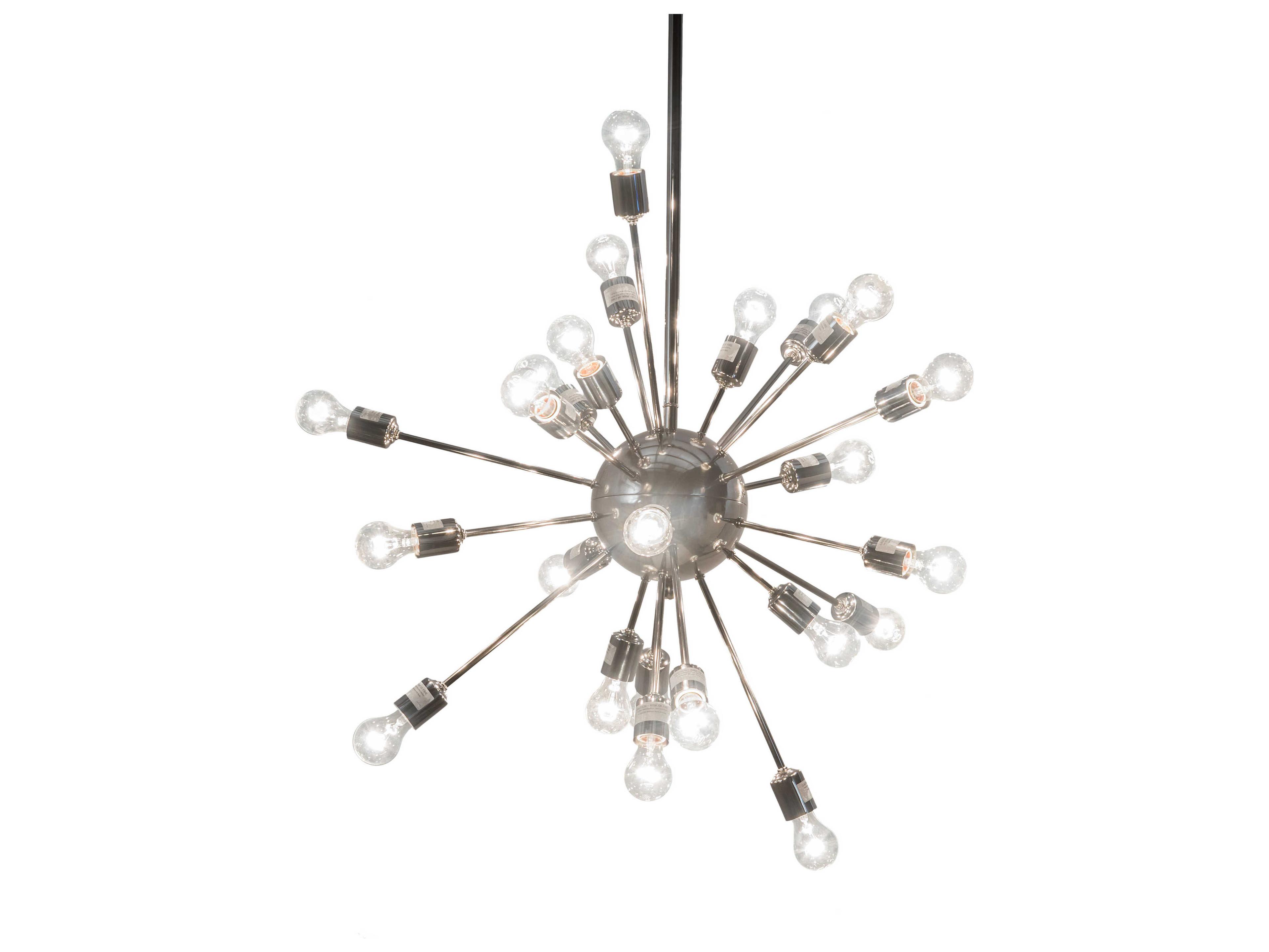 24-Light Nickel Sputnik Pendant
