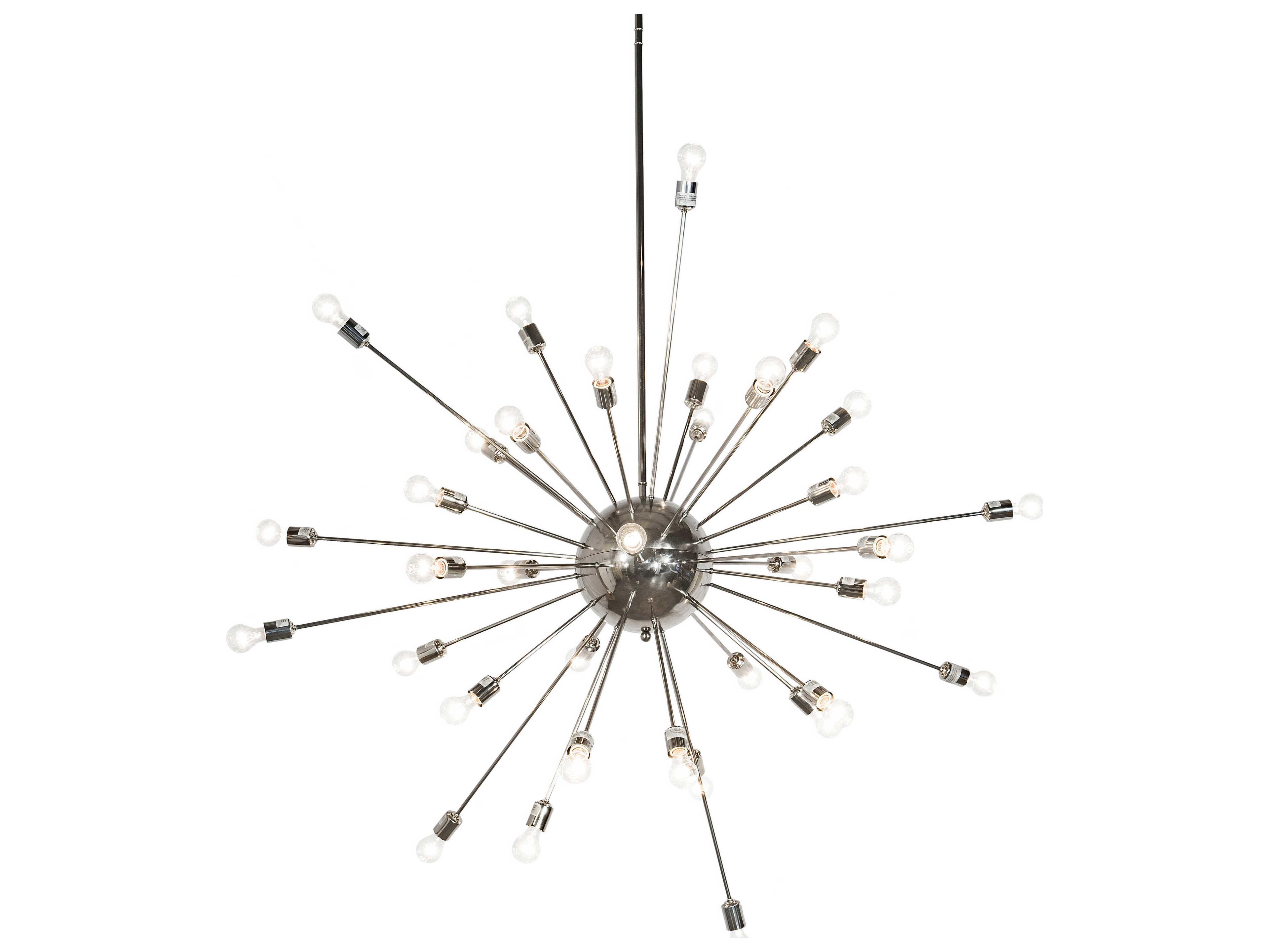 36-Light Nickel Sputnik Pendant
