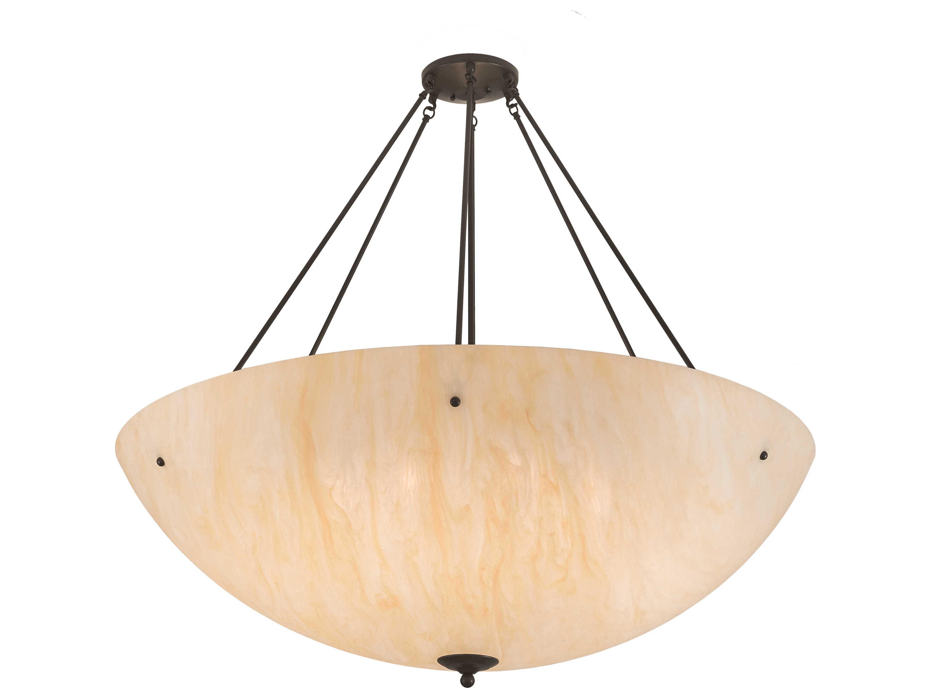 Meyda 8-Light Bronze Bowl Pendant