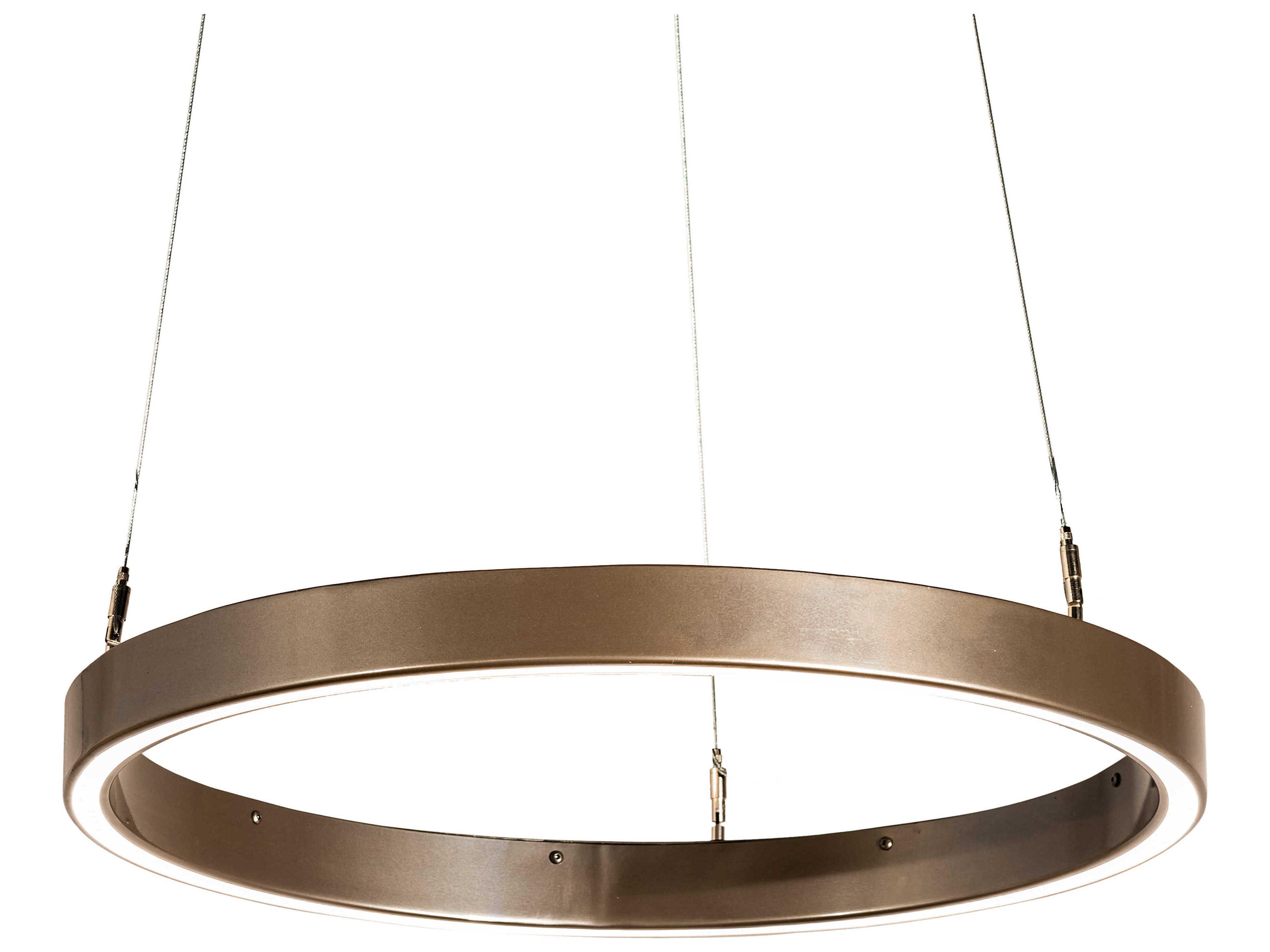 Anillo Strip Bronze LED Round Pendant