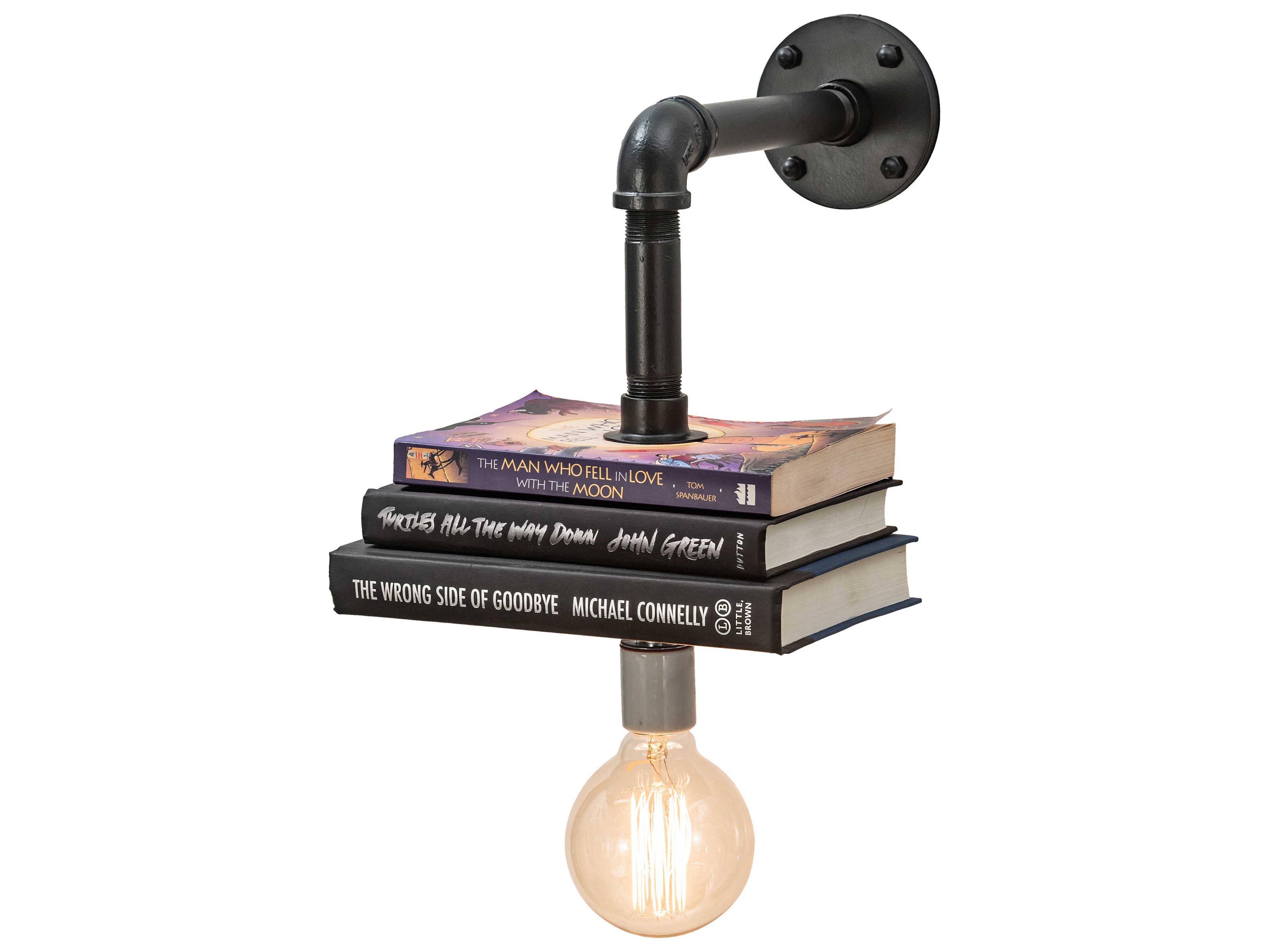 Pipedream 1-Light Black Wall Sconce