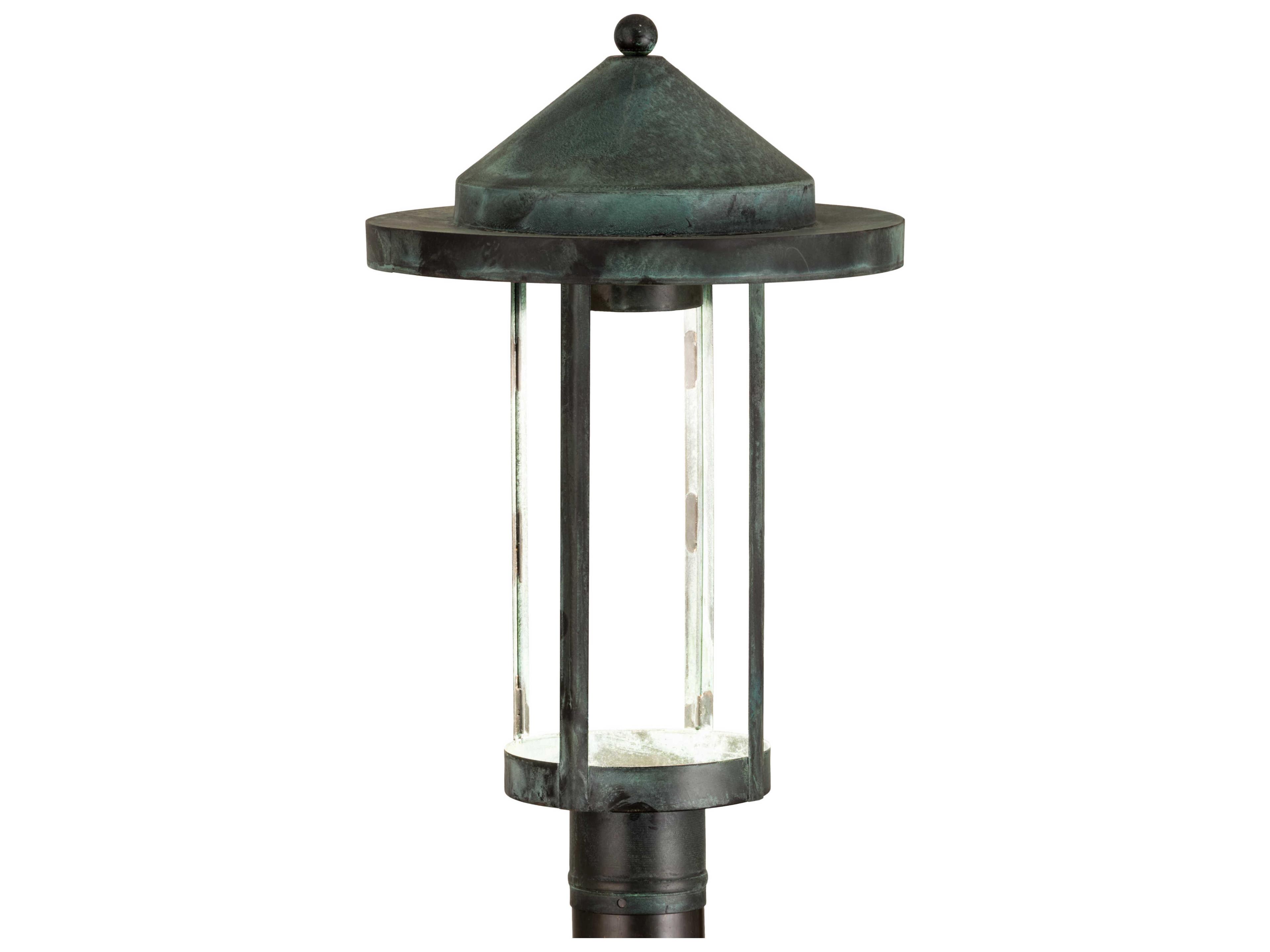 Glass Outdoor Post Light