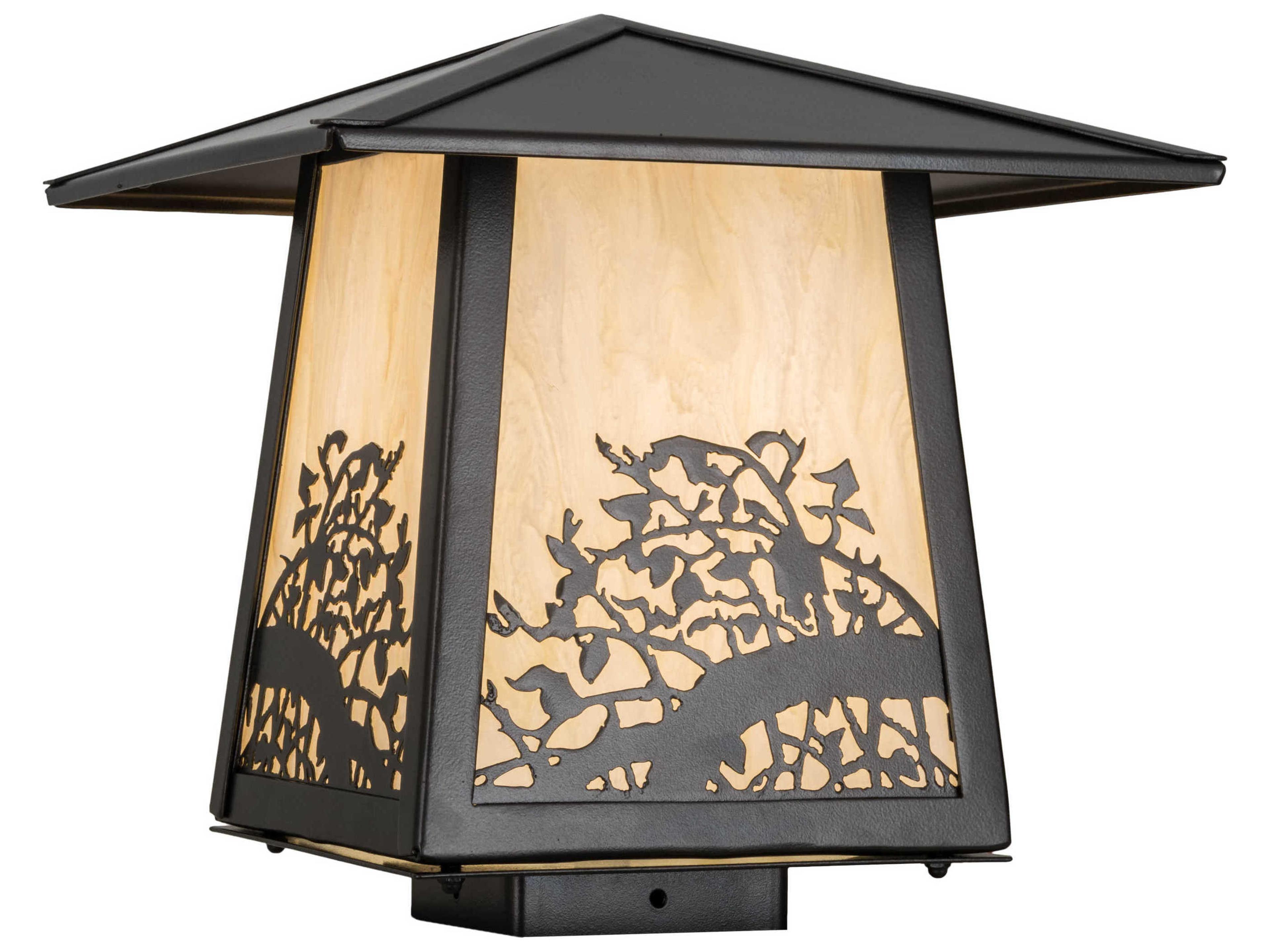 Glass Outdoor Post Light