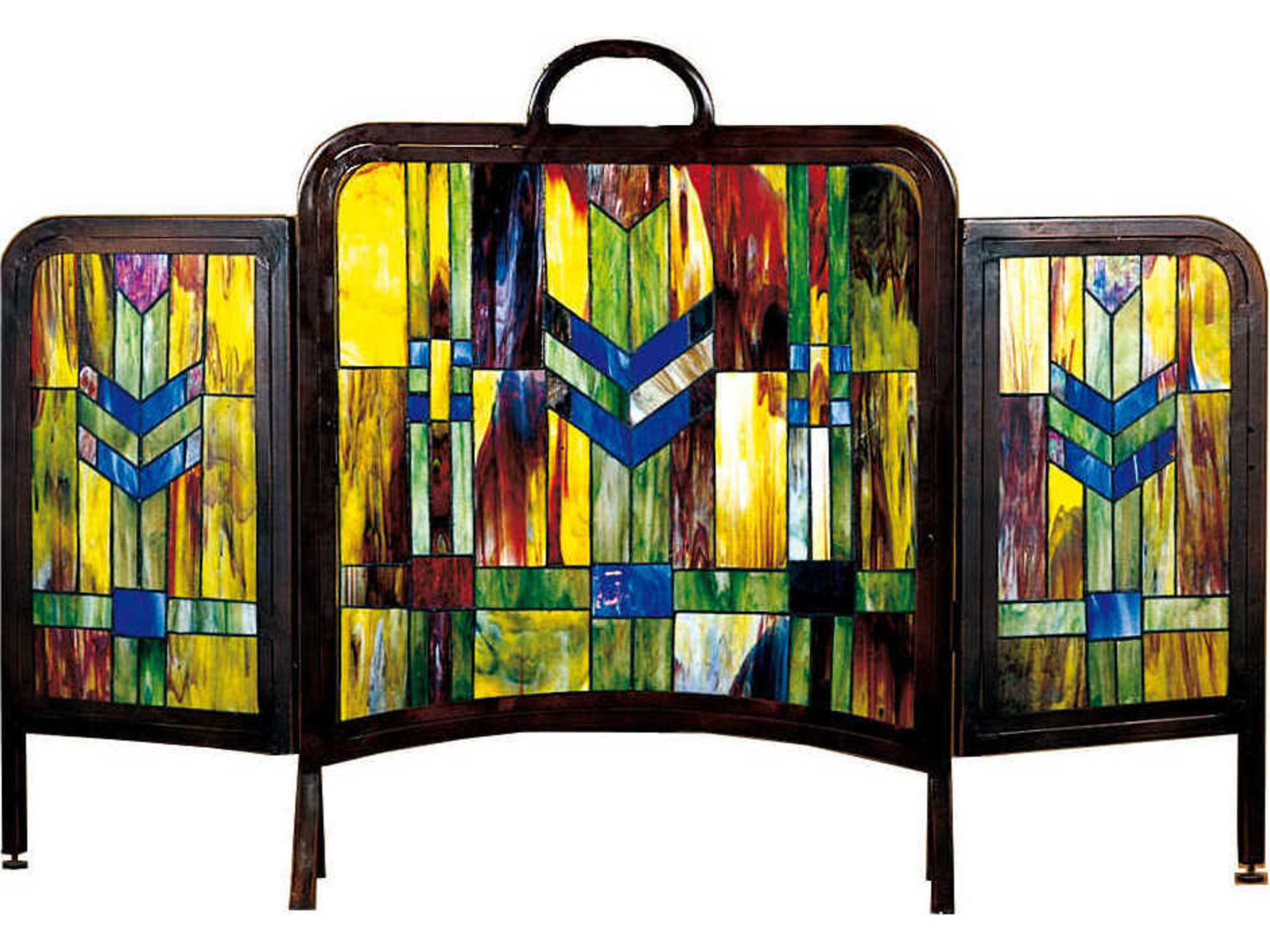 Prairie Wheat Folding Fireplace Screen