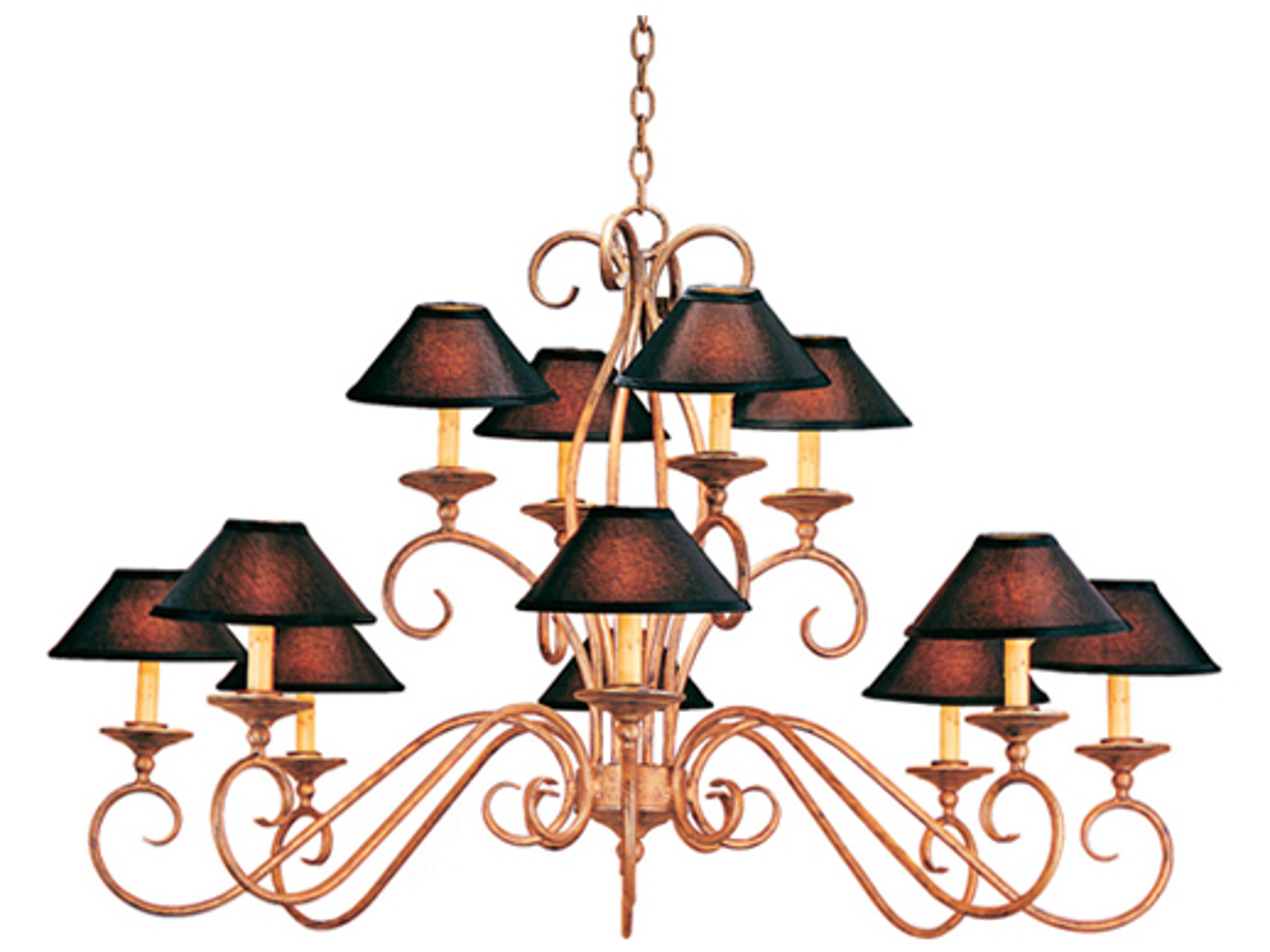 Quinton 12-Light Cortez Gold Empire Chandelier