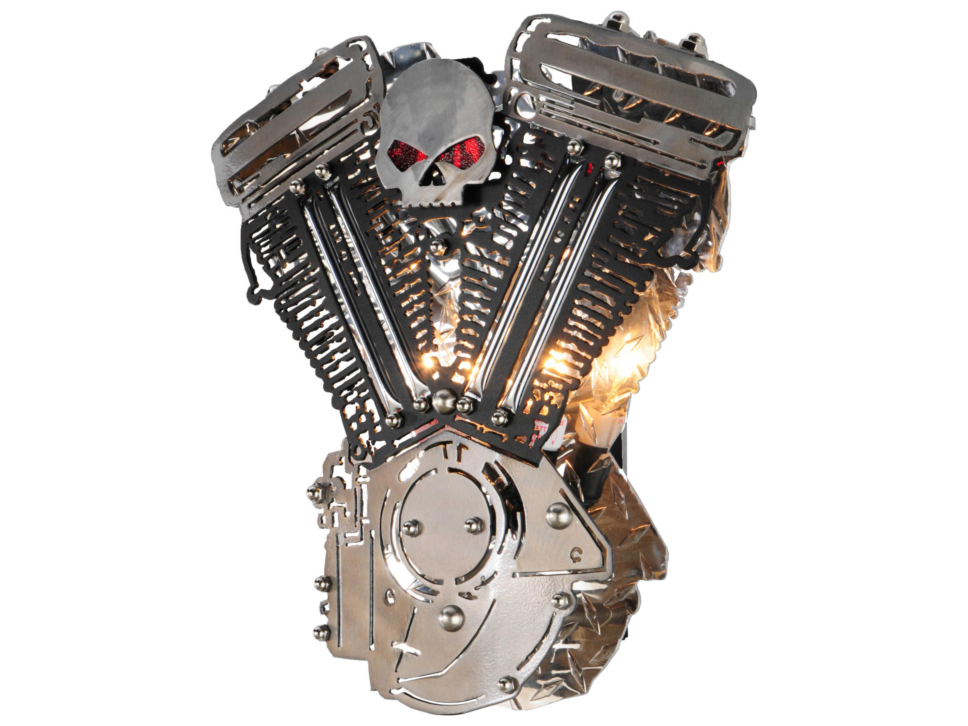 Recreation 2-Light Steel Wall Sconce