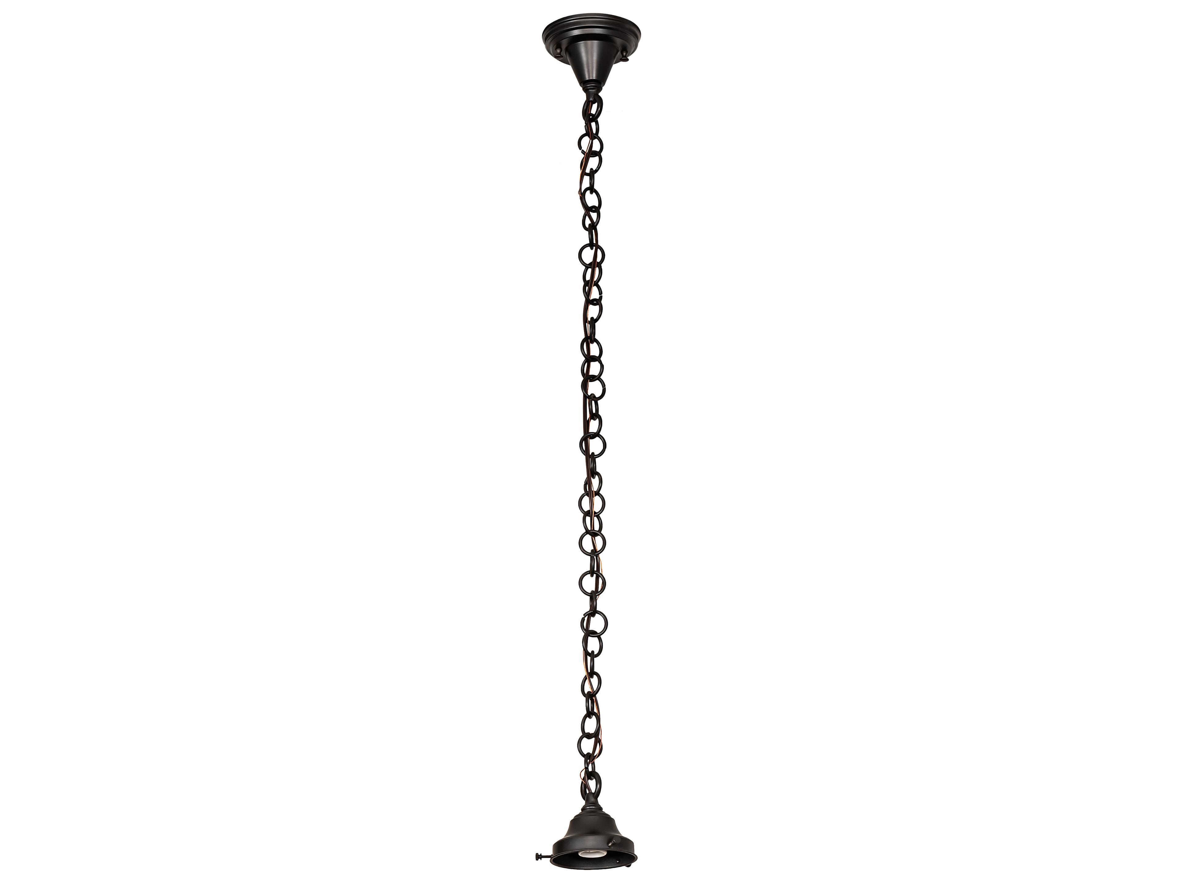 Revival Schoolhouse 1-Light Craftsman Brown Linear Mini Pendant
