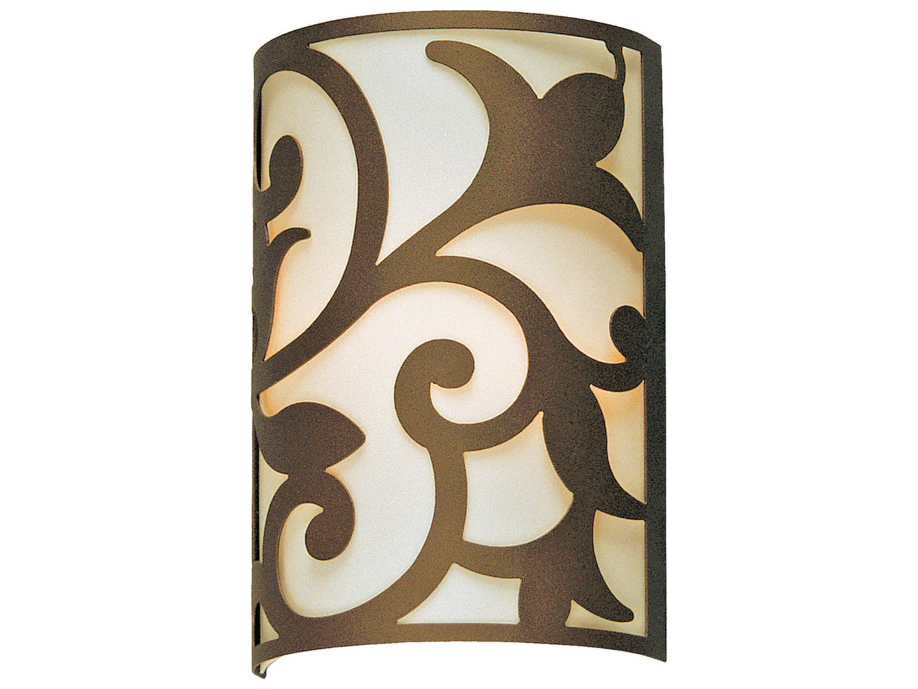 Rickard 2-Light Gilded Tobacco Brown Wall Sconce