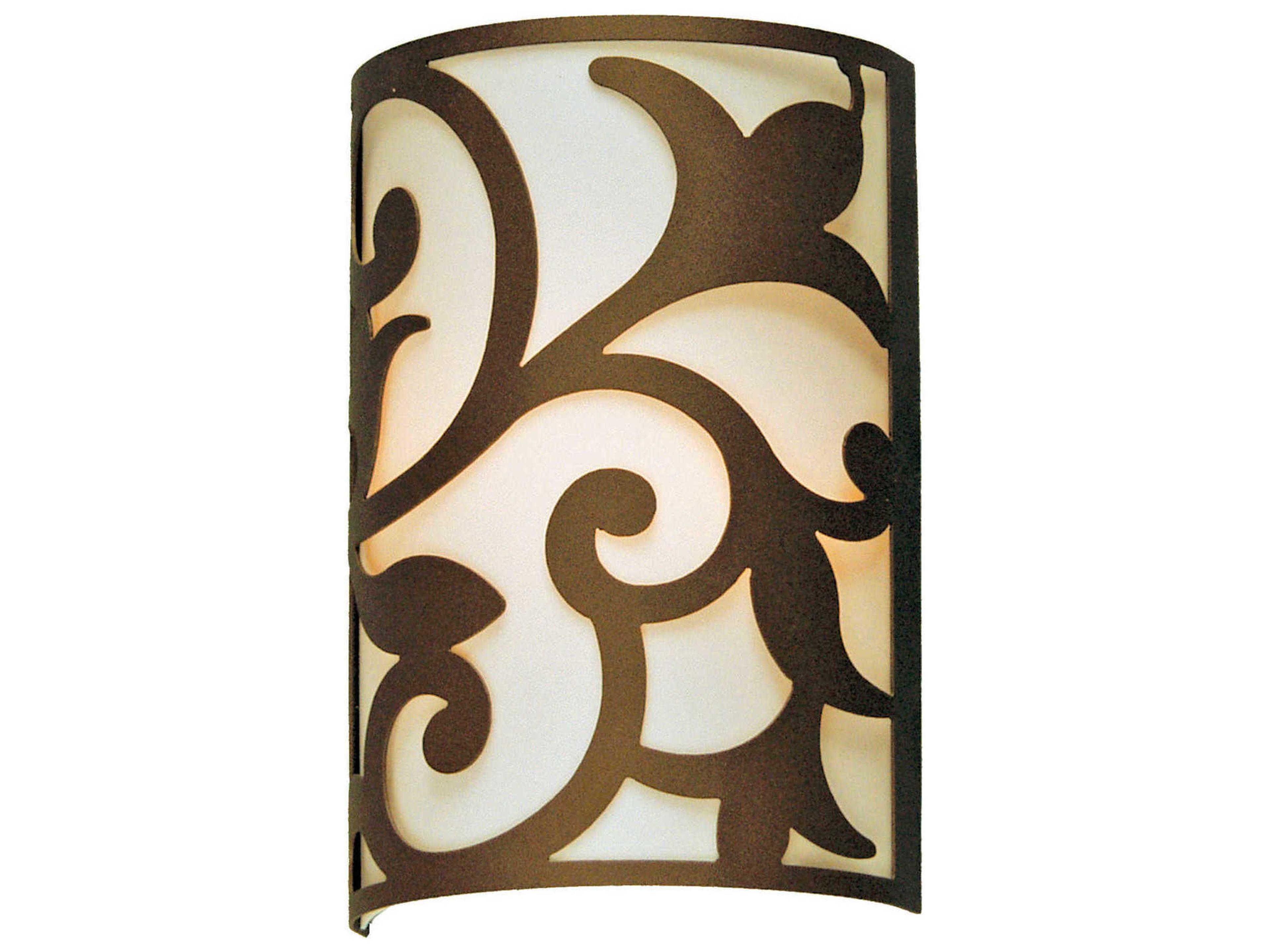 Rickard 2-Light Gilded Tobacco Brown Wall Sconce