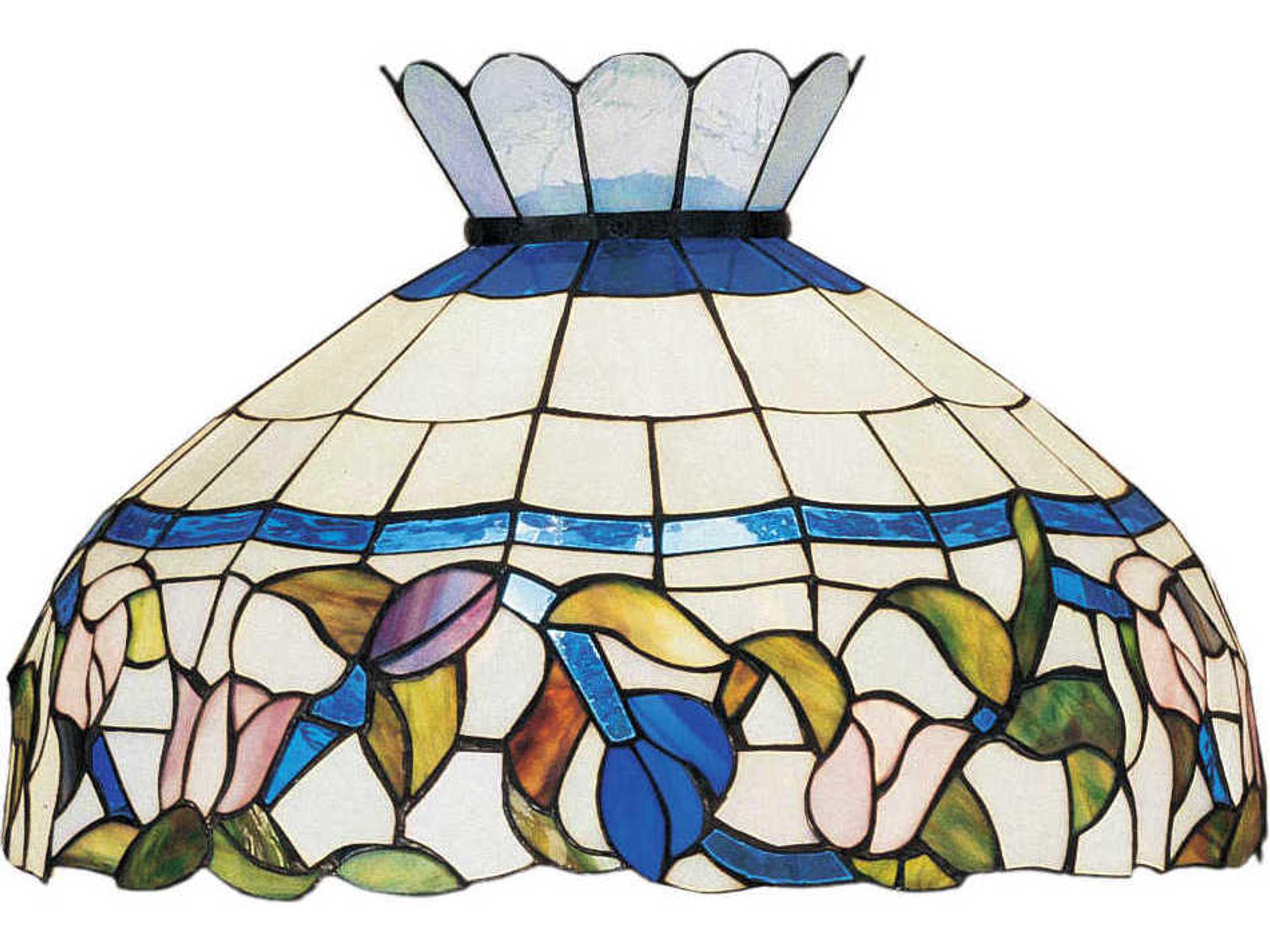 Rose Vine Cai Pink Blue White Dome Geometric Pendant