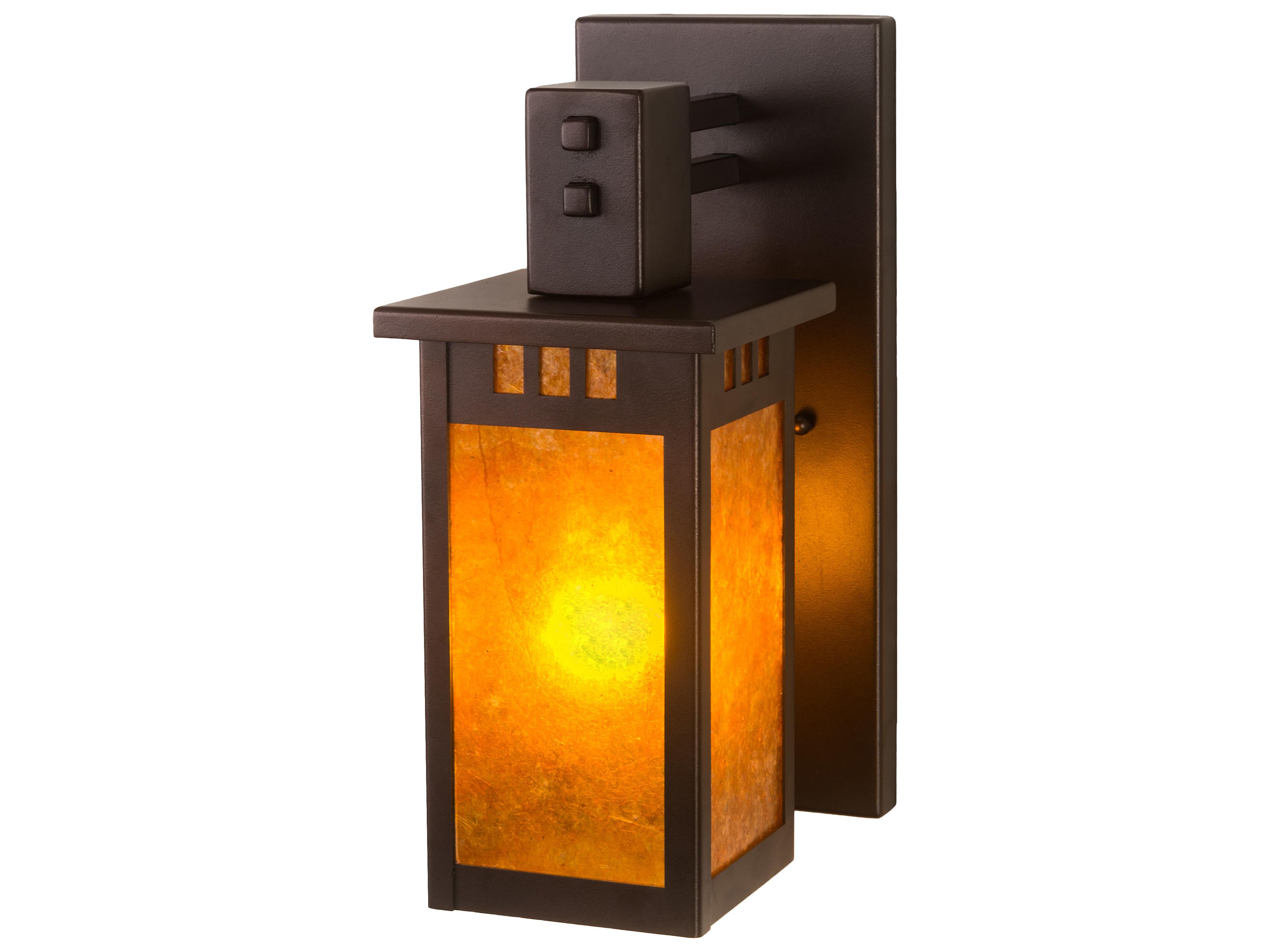 Roylance 1-Light Mahogany Bronze Brown Wall Sconce