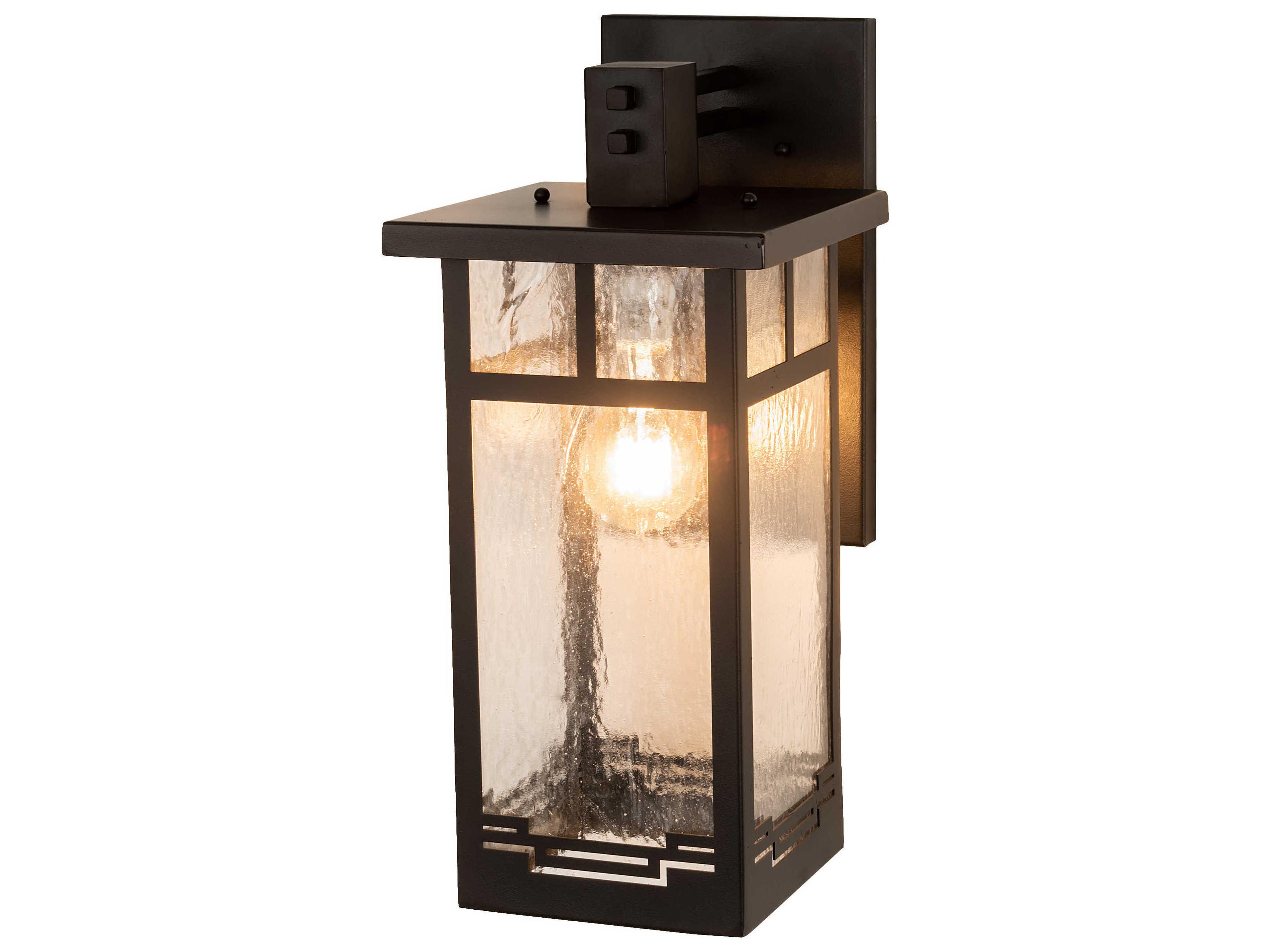 Roylance 1 - Light Glass Outdoor Wall Light