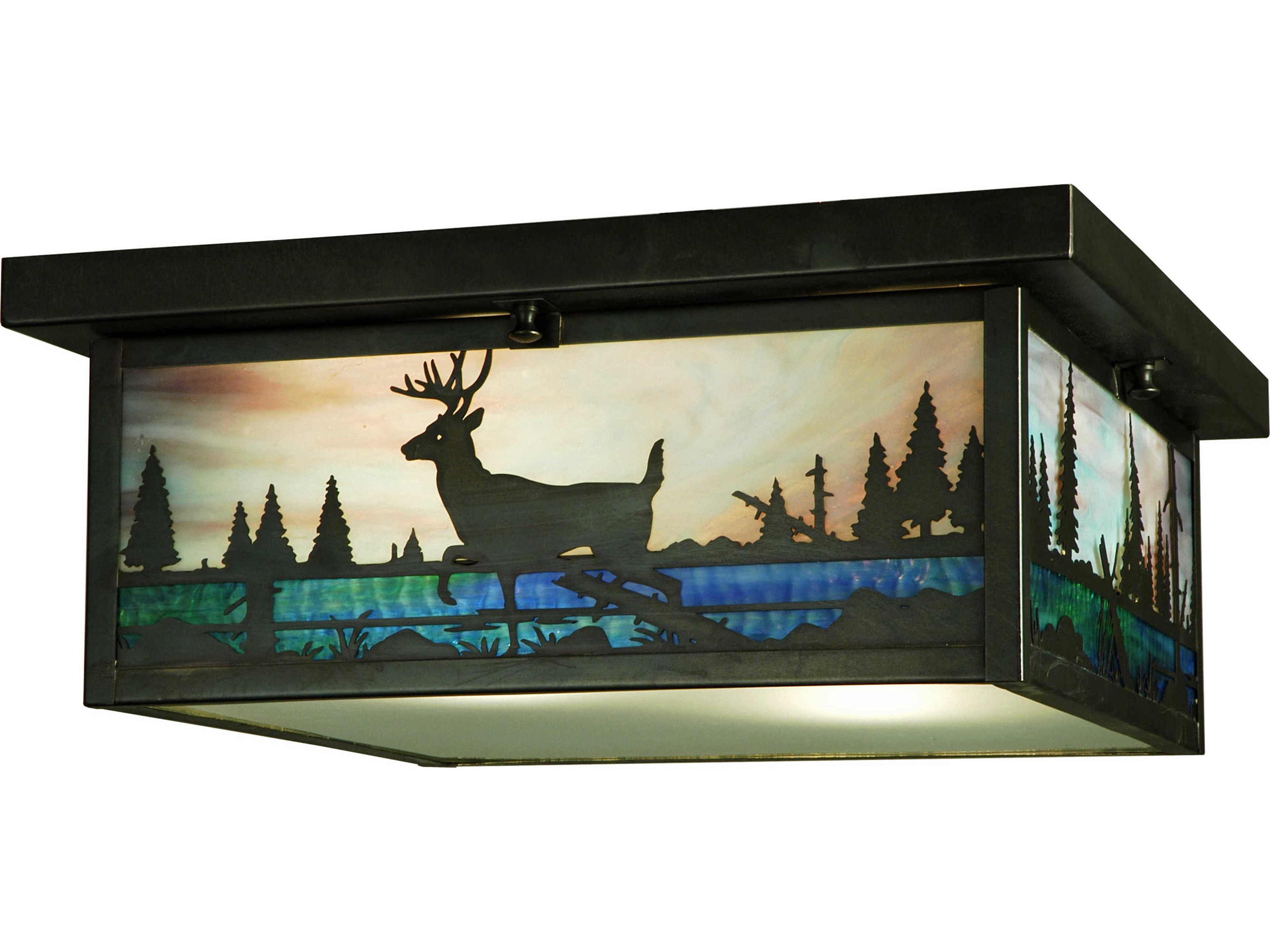 Deer Creek 2-light Flush Mount Light