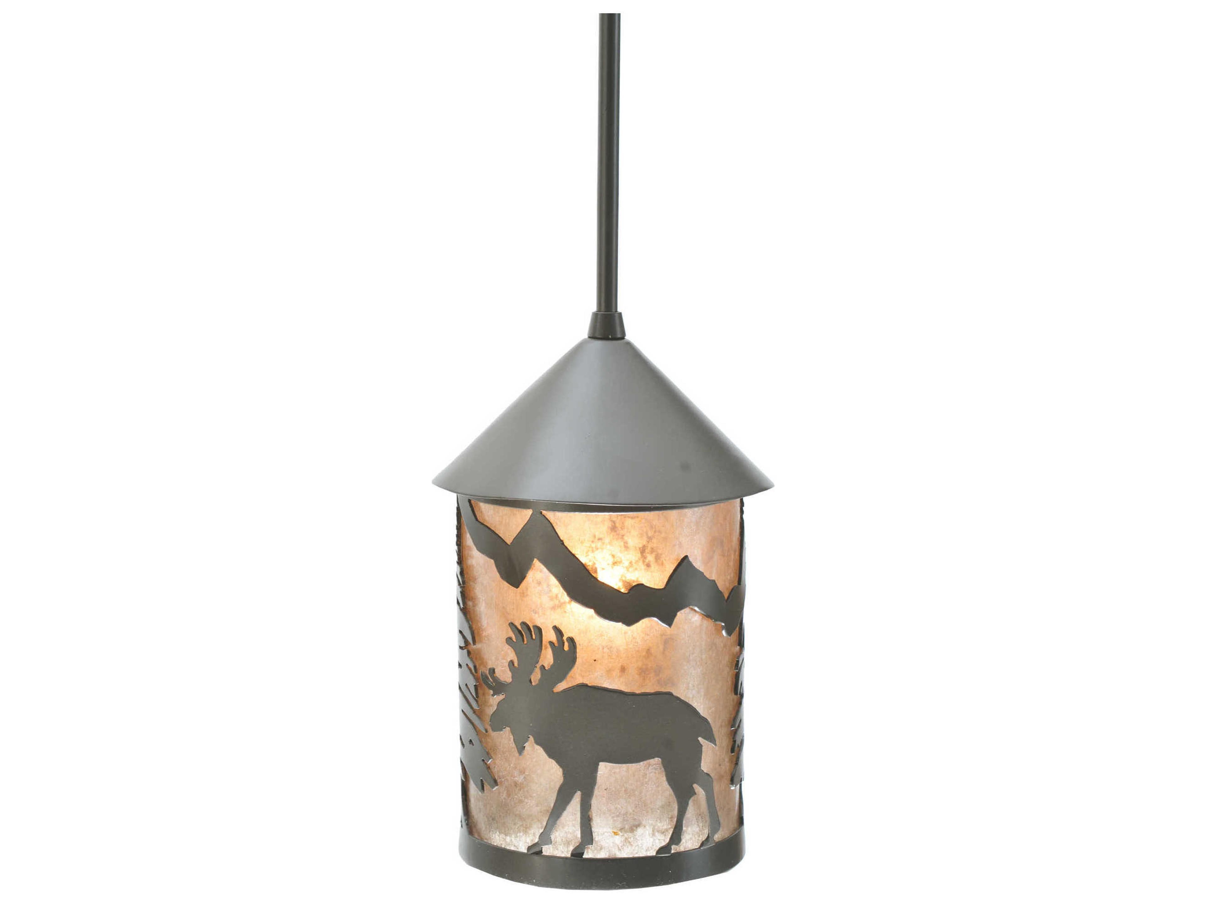 Lone Moose Outdoor Hanging Light