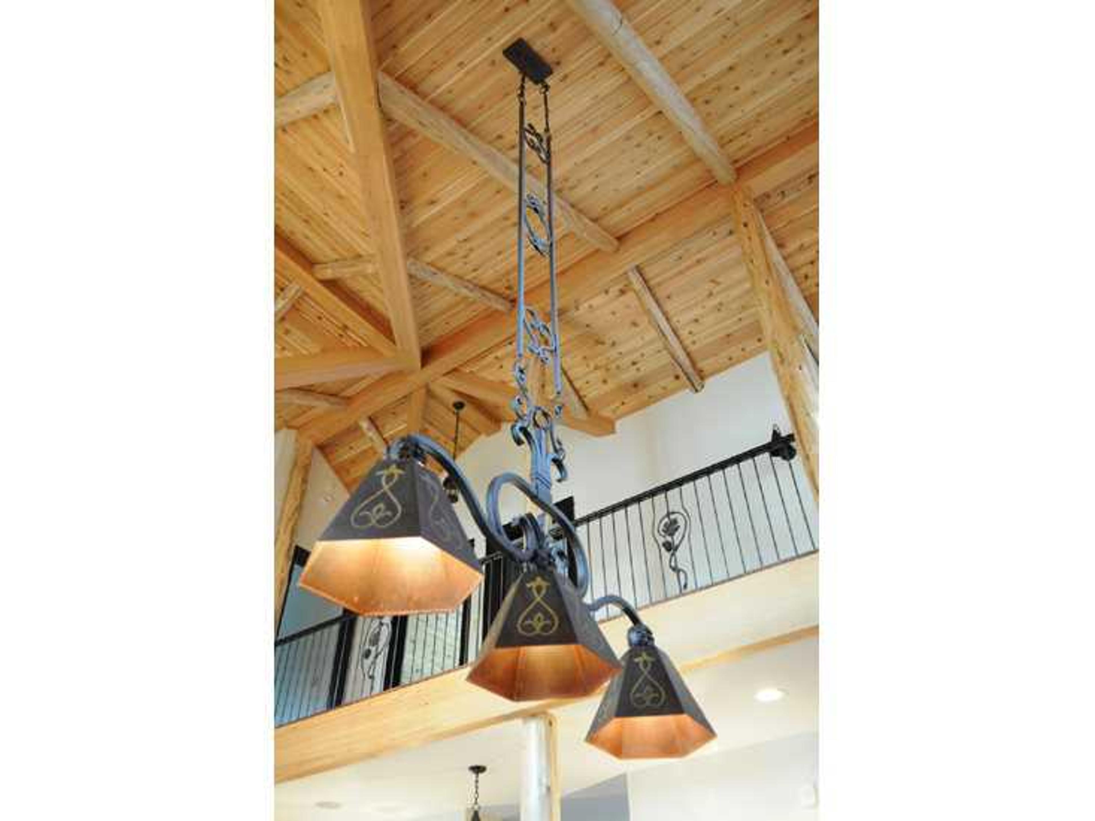 Rustic 3-Light Brown Island Pendant