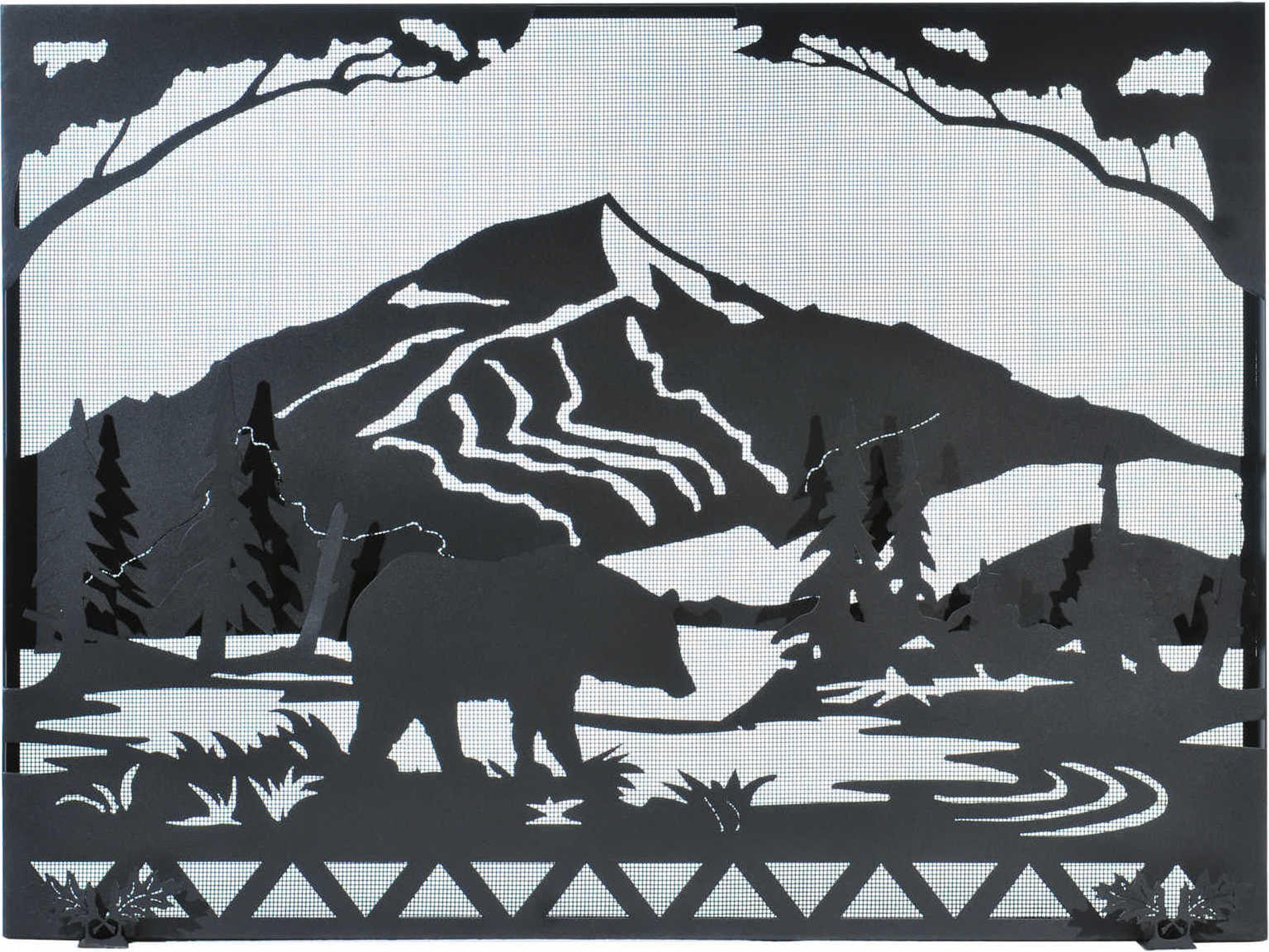 Bear Creek Fireplace Screen