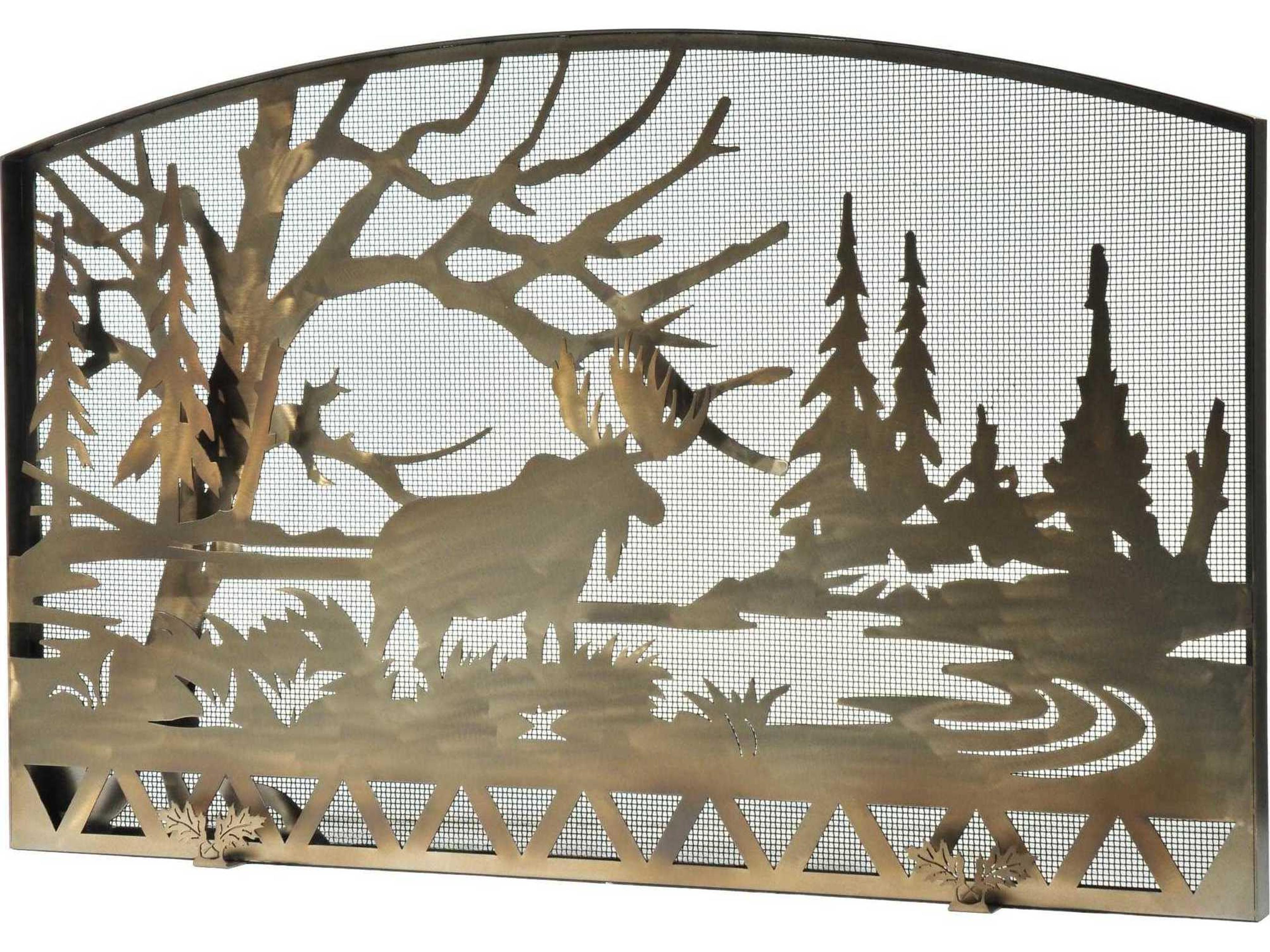 Moose Creek Fireplace Screen