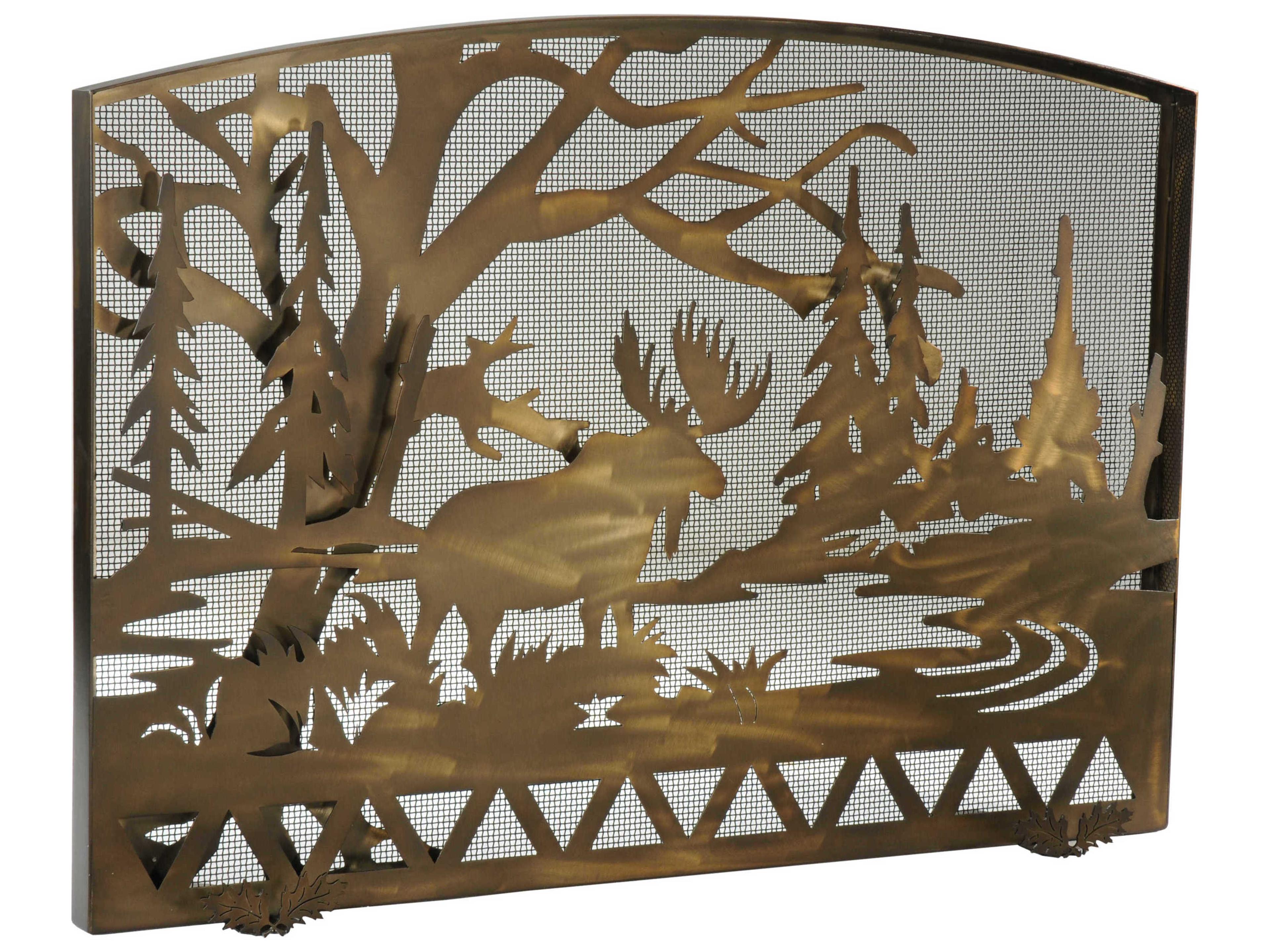 Moose Creek Arched Fireplace Screen