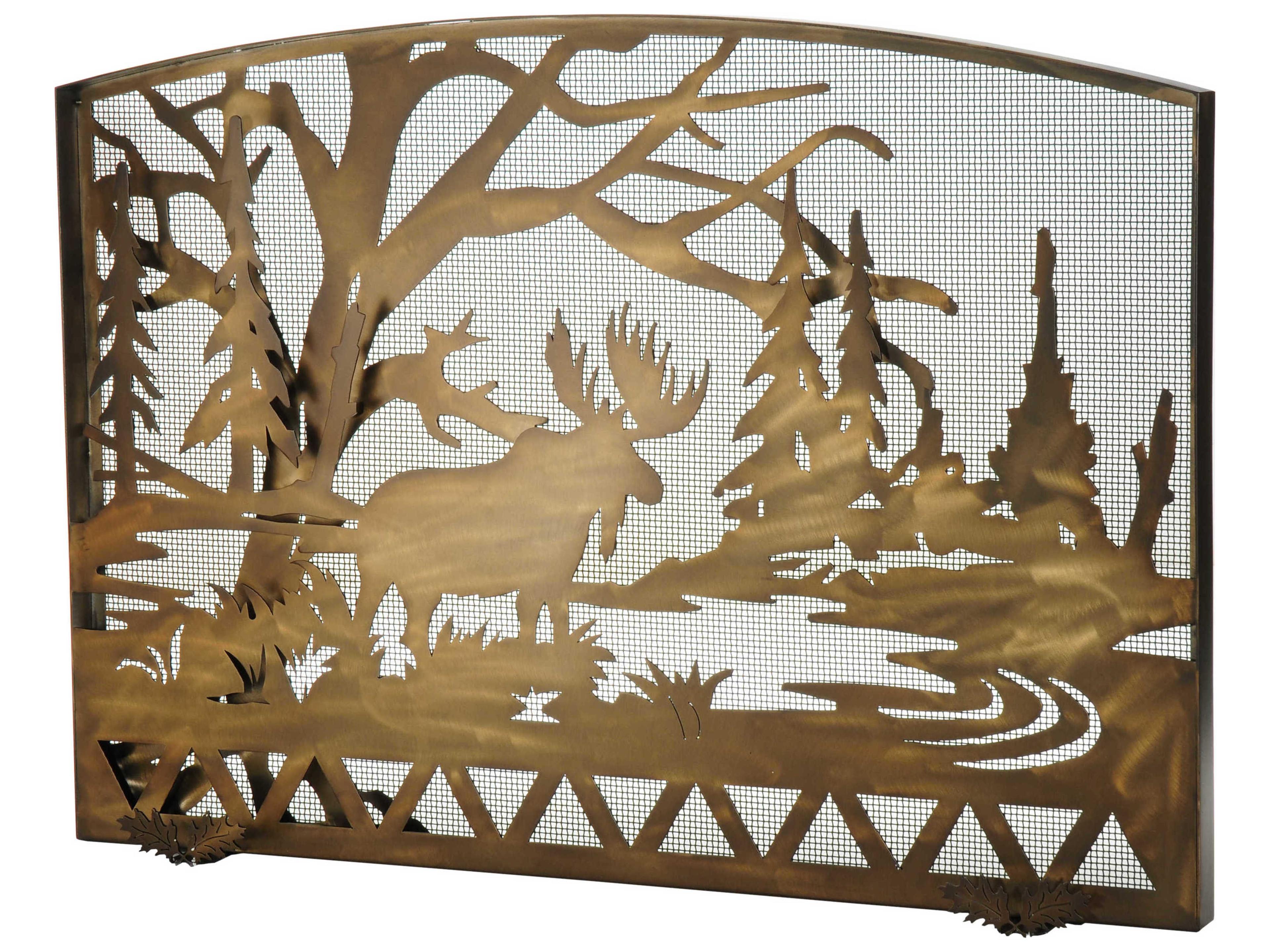 Moose Creek Arched Fireplace Screen