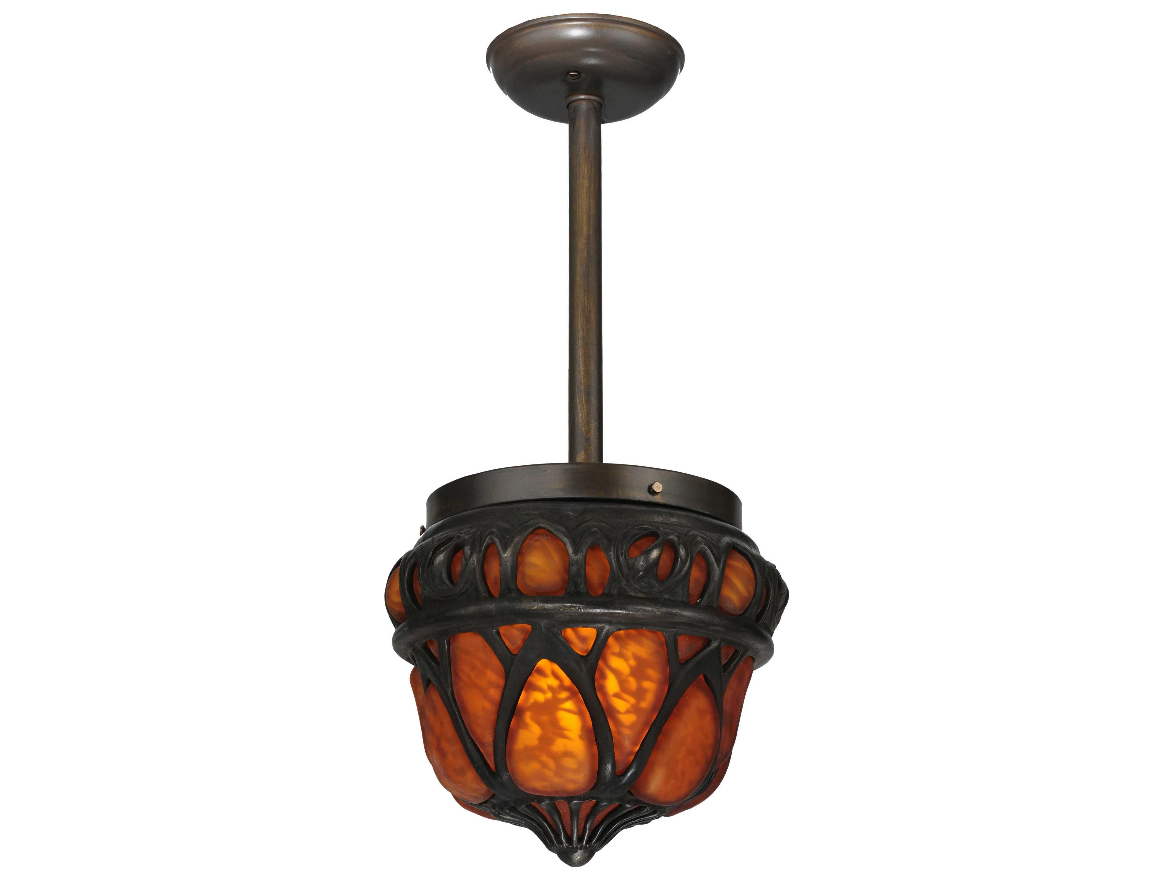 Rustic 3-Light Brown Pendant