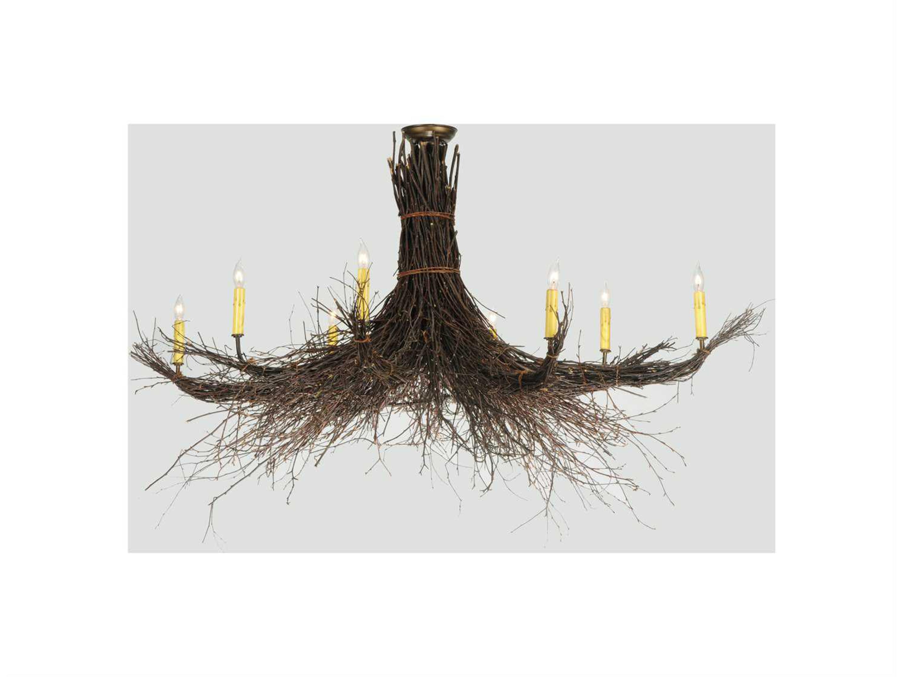 Twigs 8-Light Copper Pendant