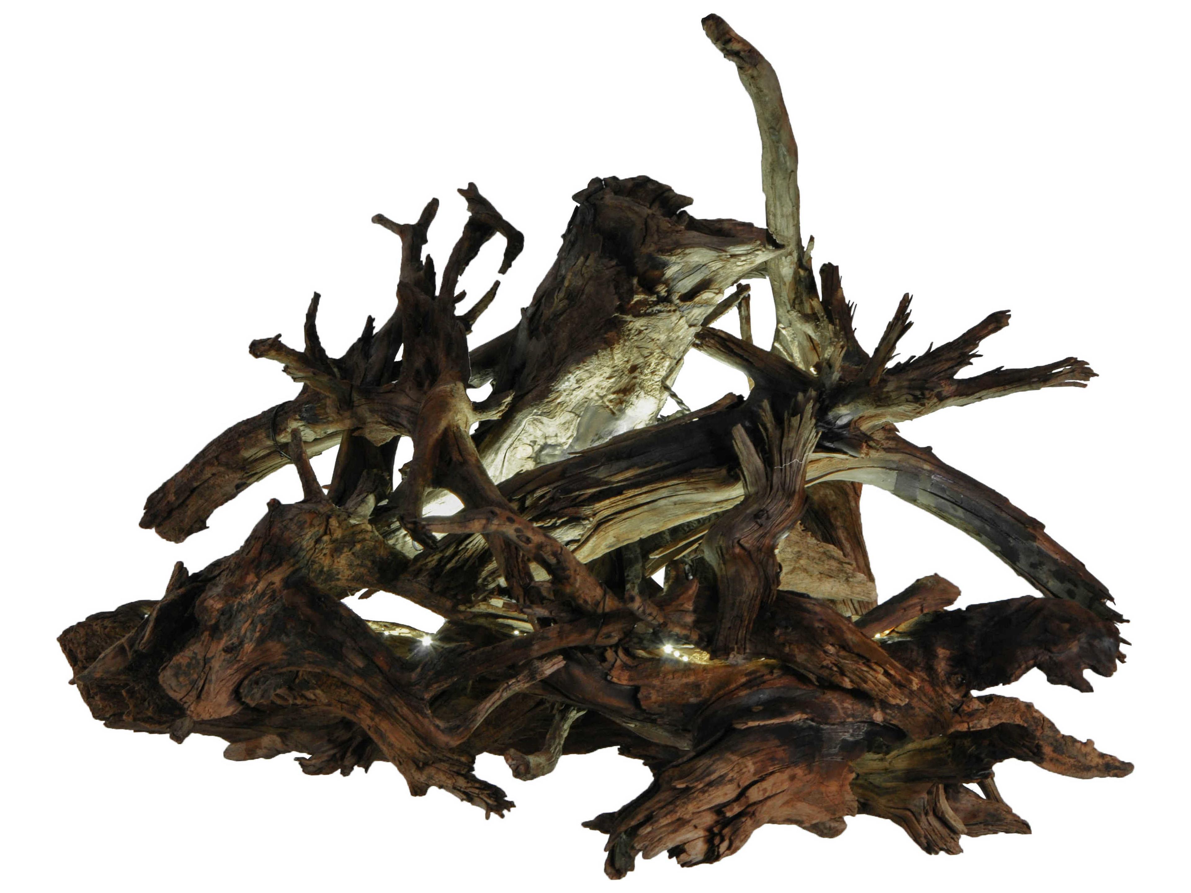 Rustic 4-Light Brown LED Pendant