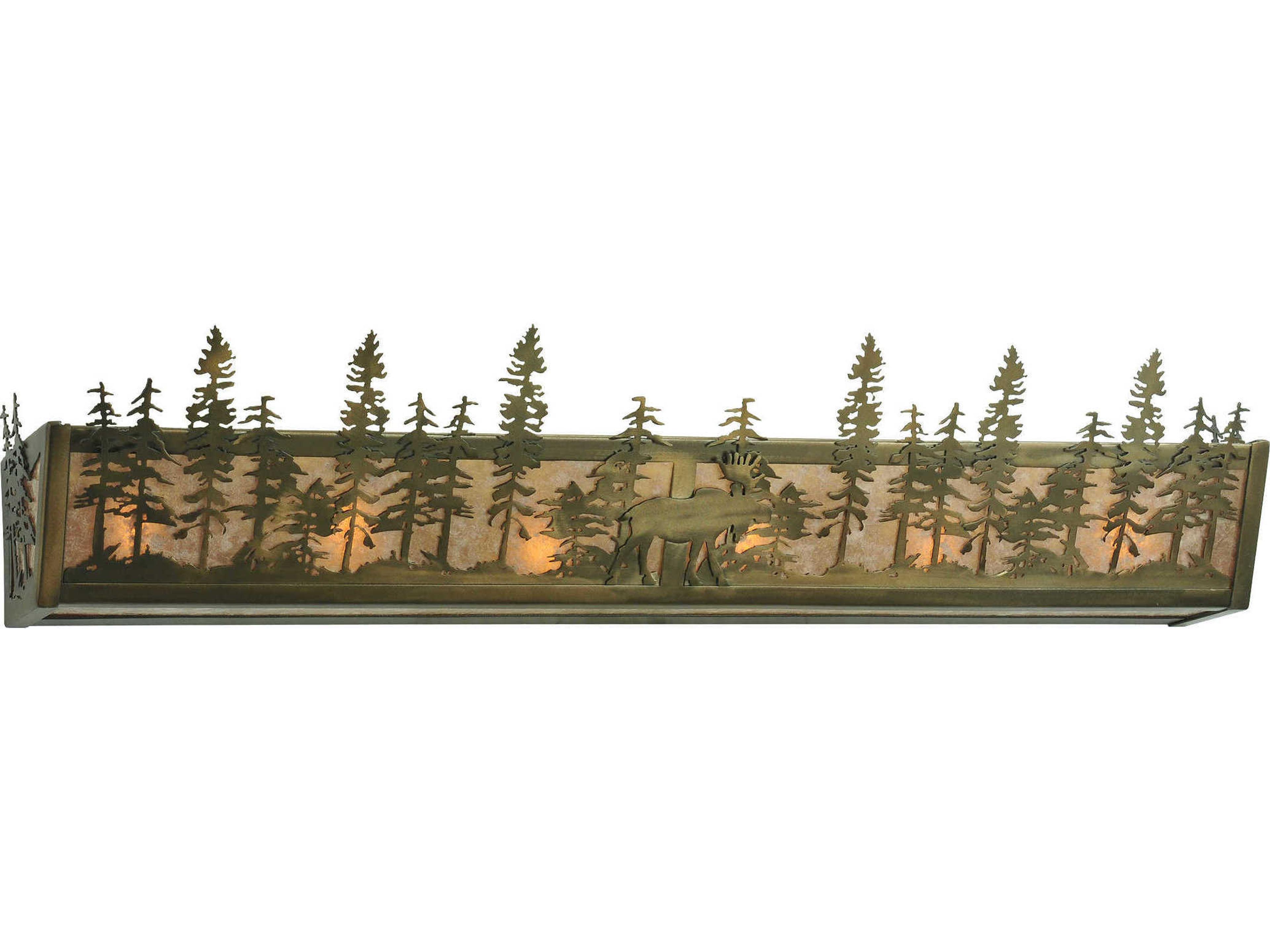 Moose At Dusk 6-Light Copper Vanity Light