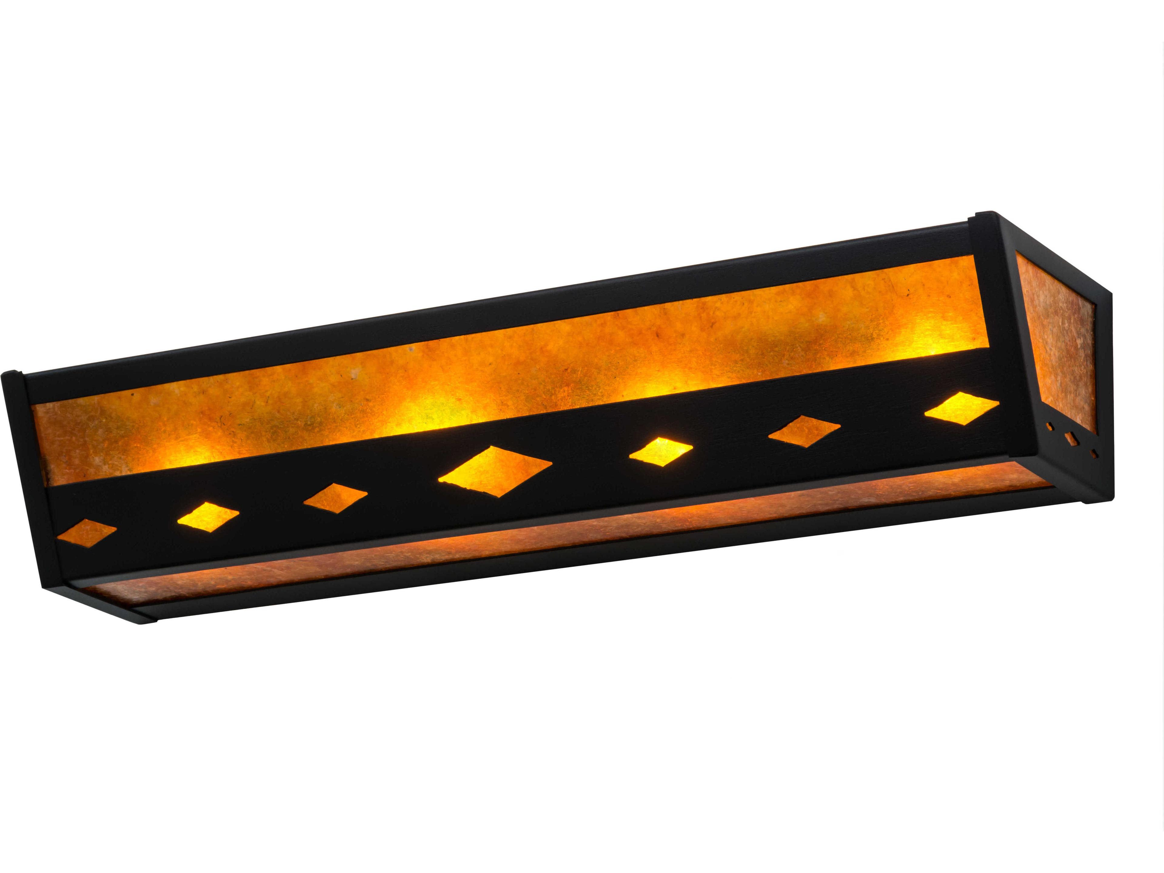 Rustic 4-Light Bronze Vanity Light