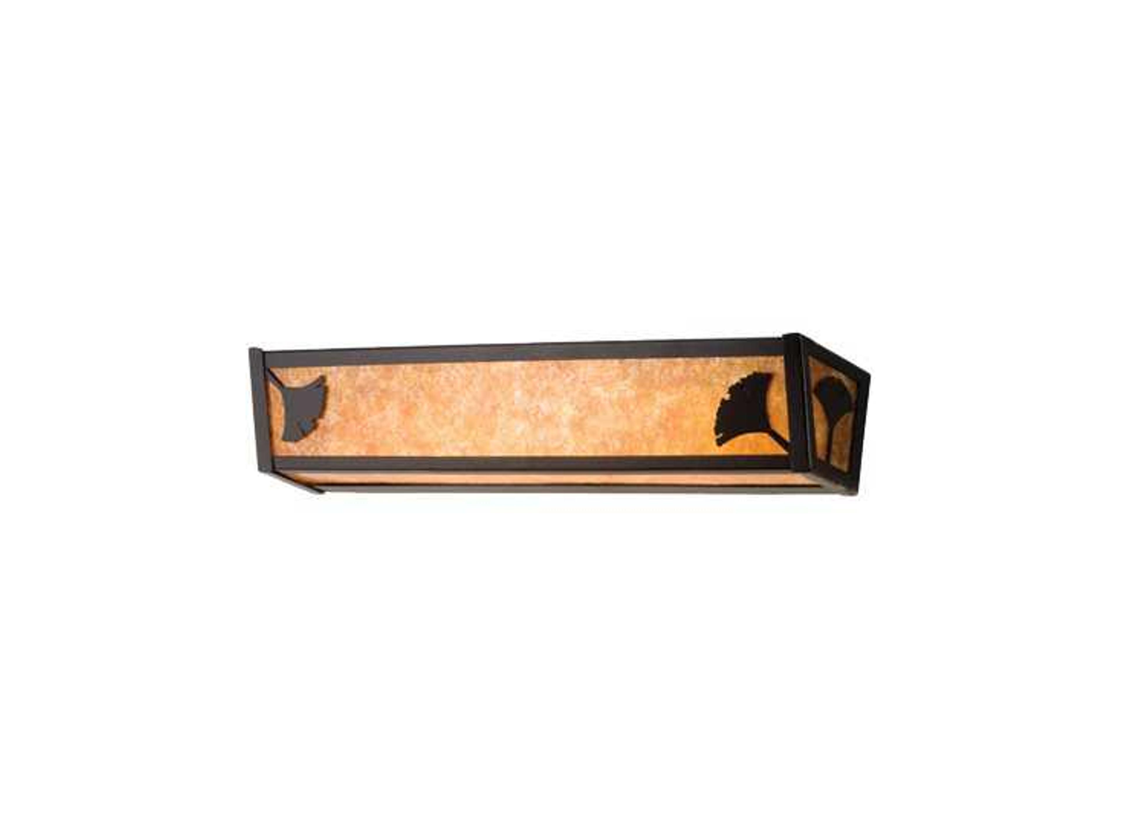 Rustic 4-Light Brown Vanity Light
