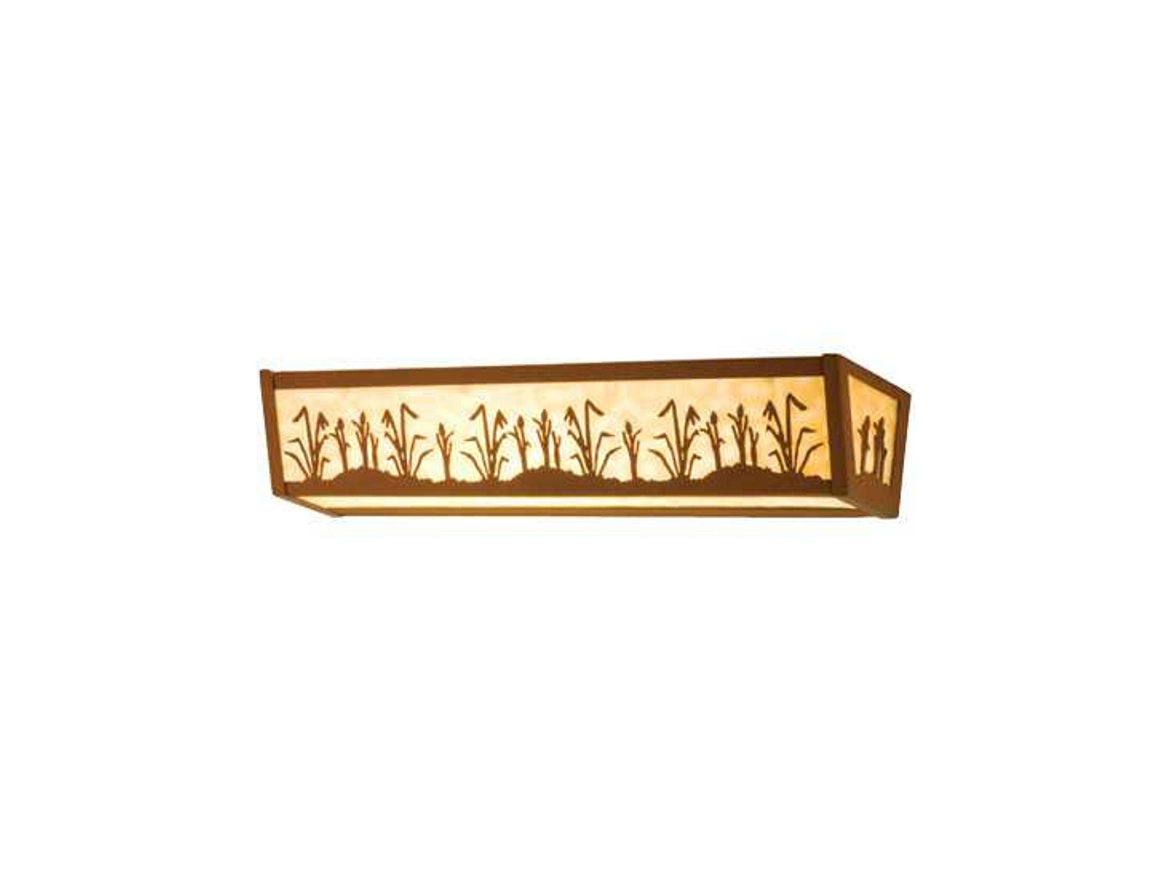 Rustic 4-Light Red Vanity Light