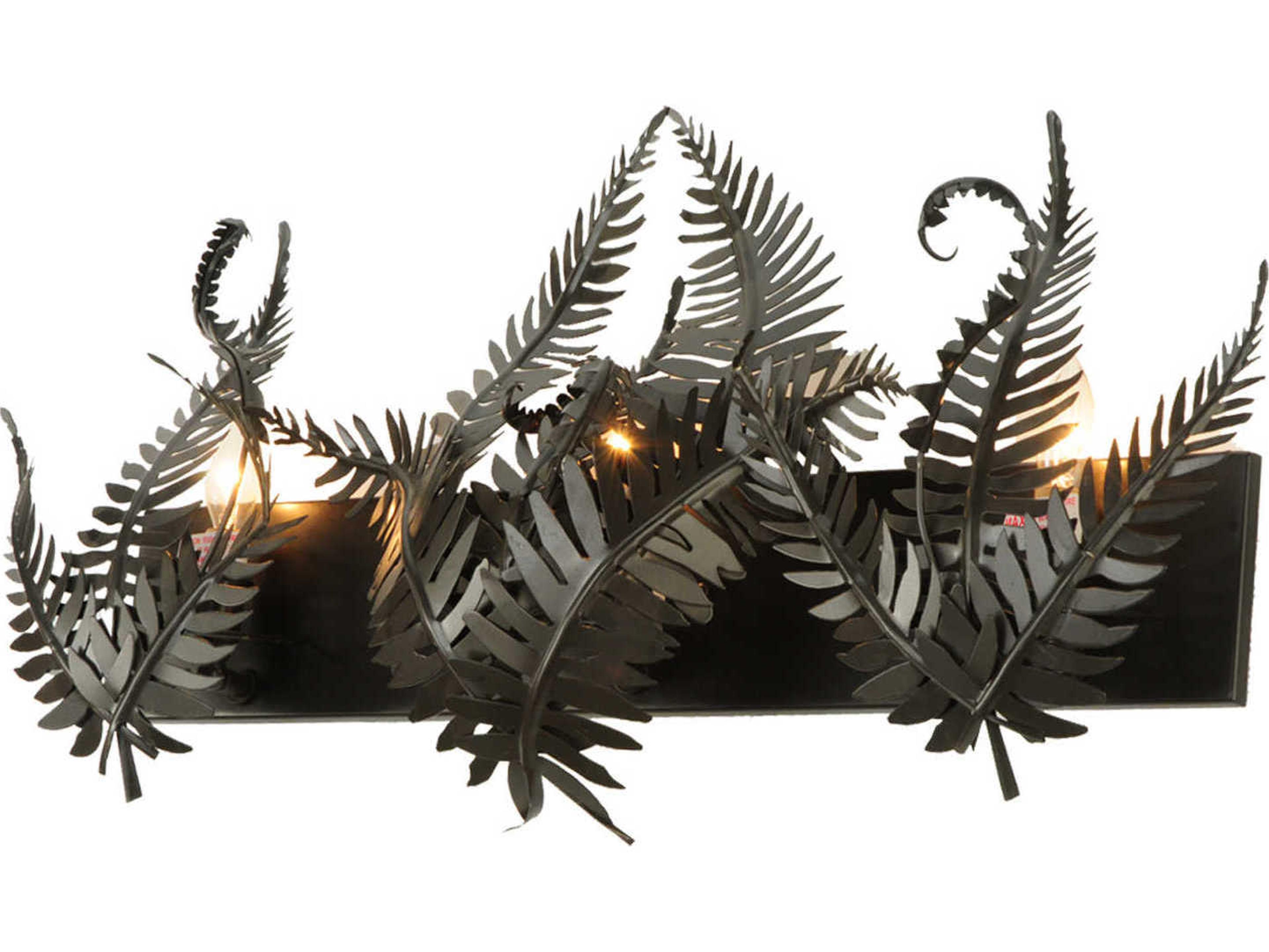 Rustic 3-Light Bronze Vanity Light