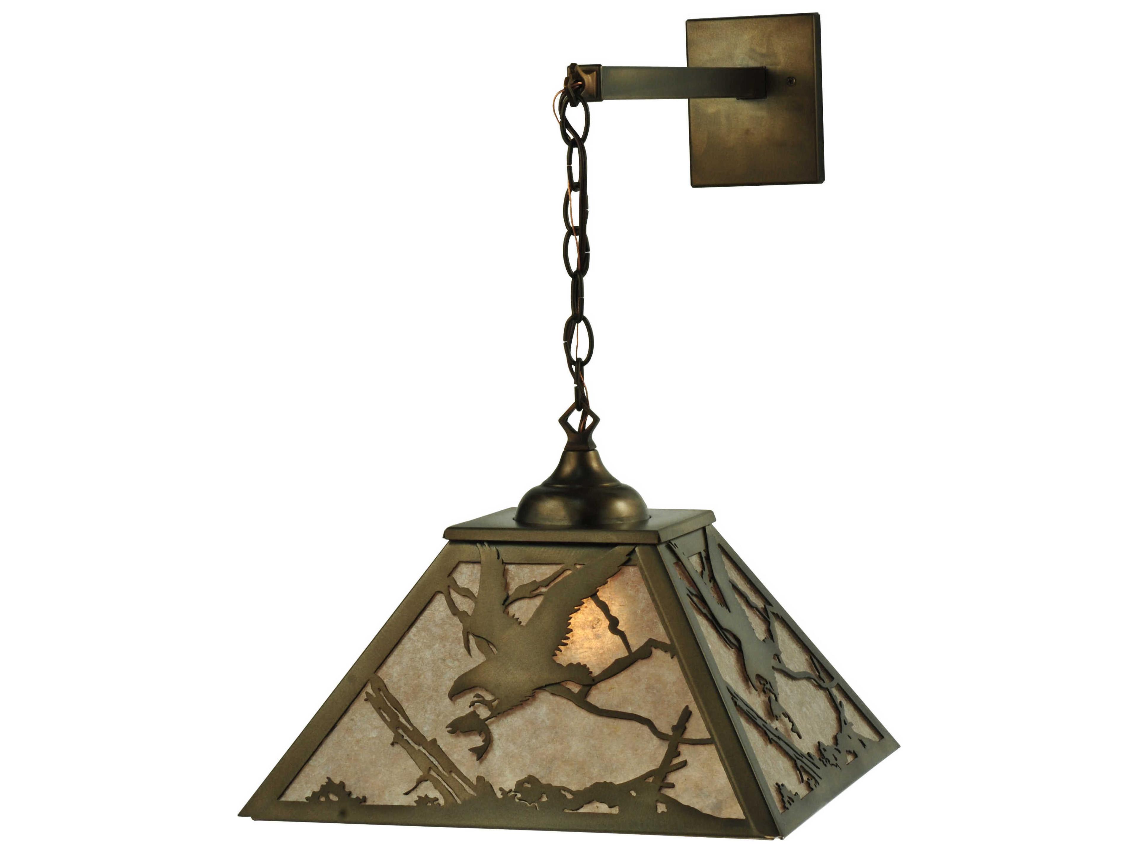 Strike Of The Eagle 1-Light Copper Wall Sconce
