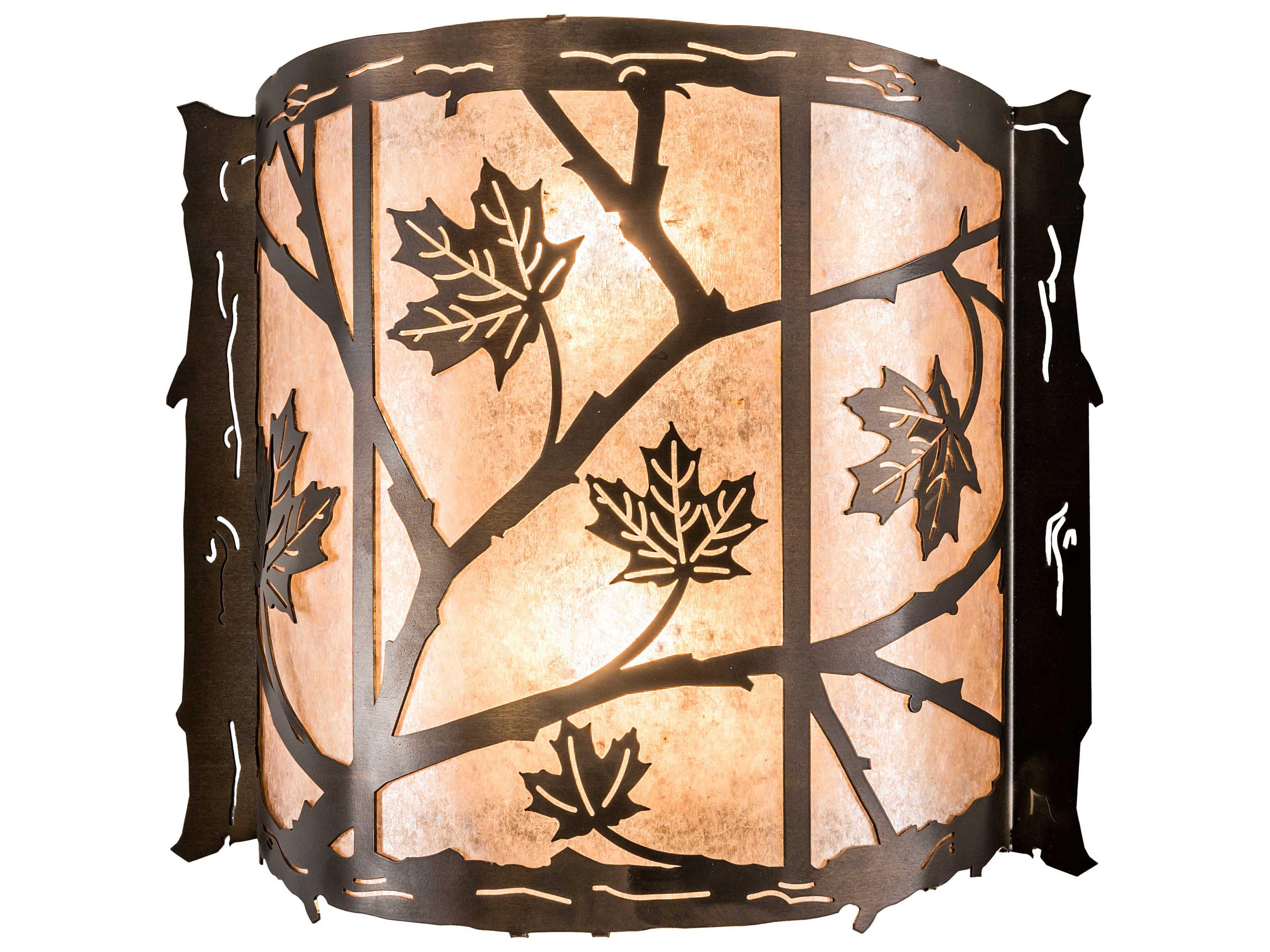 Rustic 2-Light Copper Wall Sconce