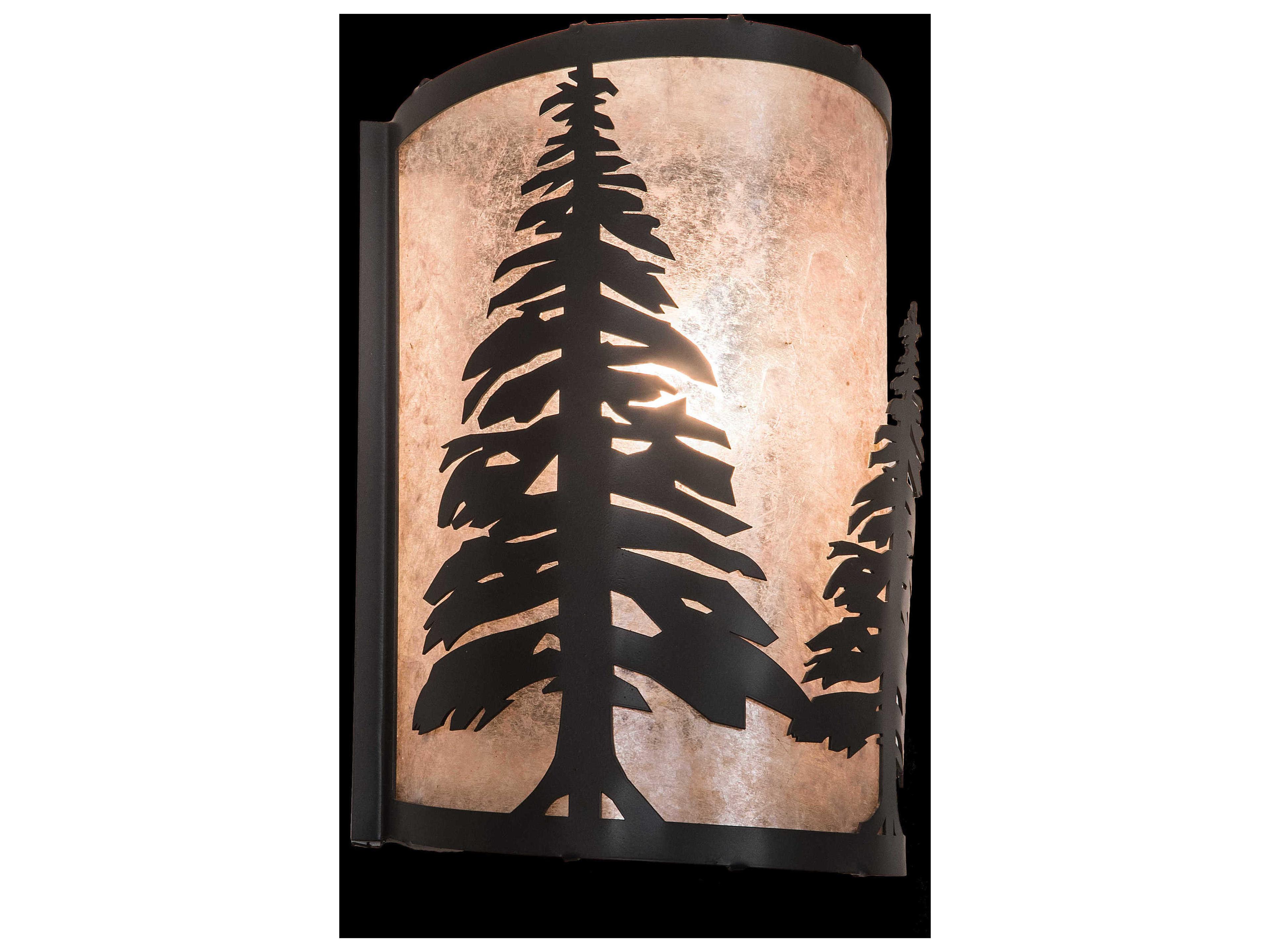 Rustic 1-Light Bronze Wall Sconce