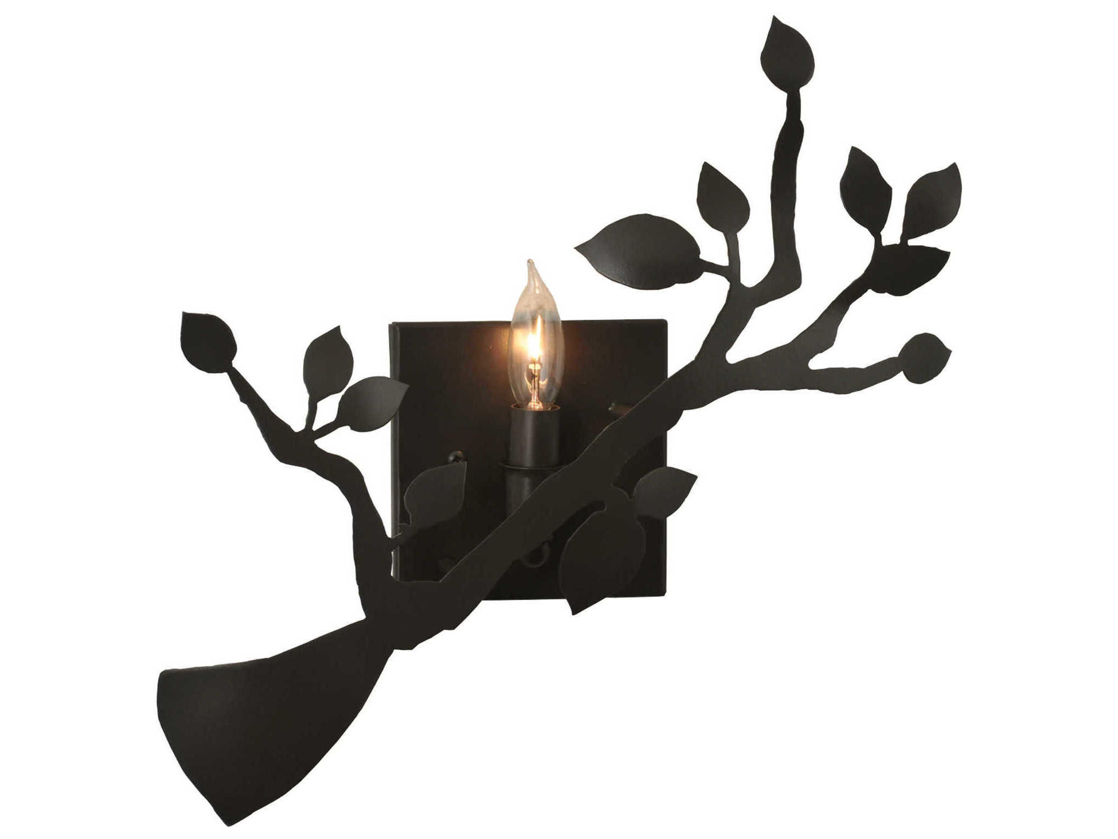 Oak Branch 1-Light Bronze Wall Sconce