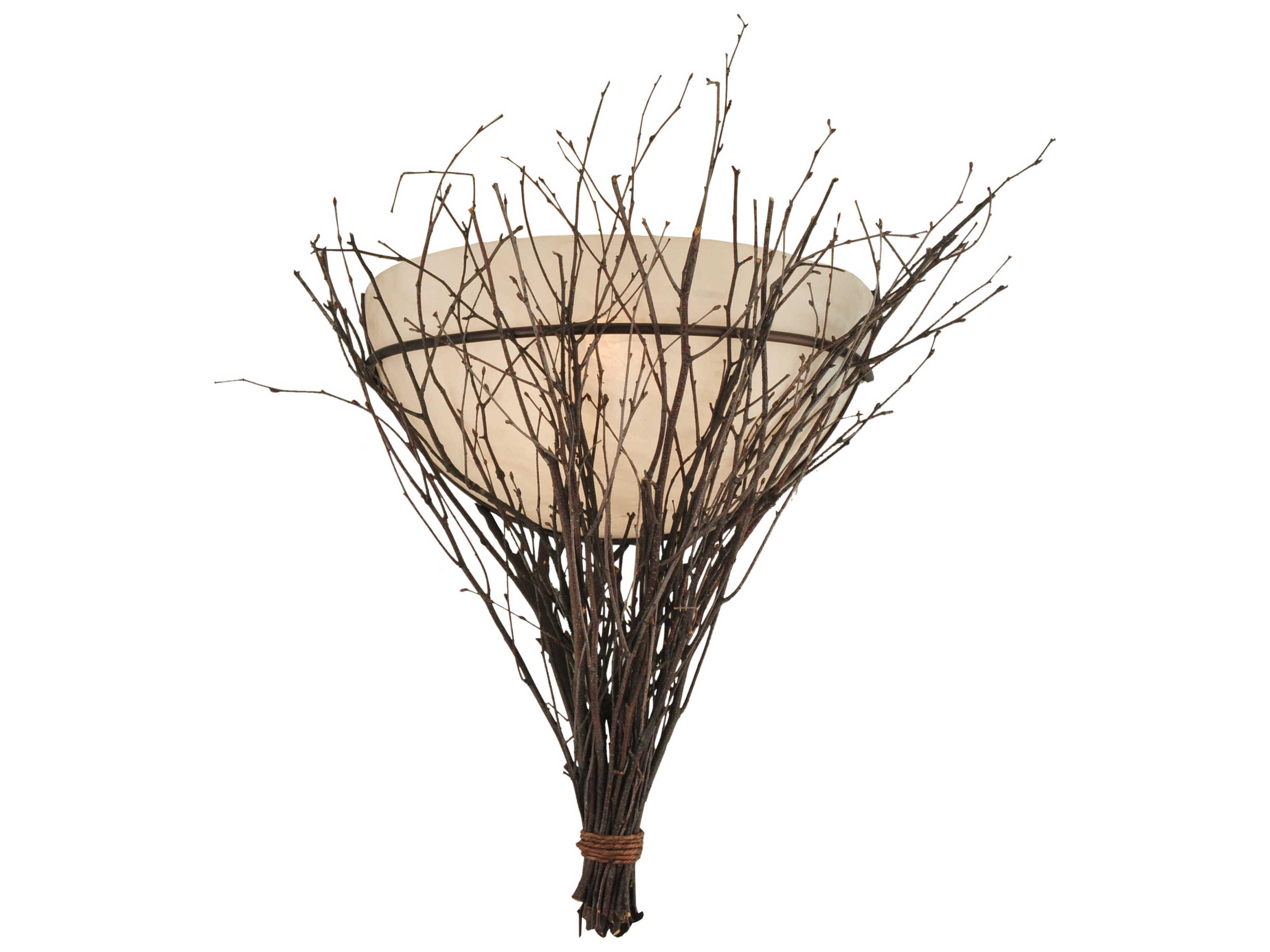 Twigs 1-Light Bronze Wall Sconce