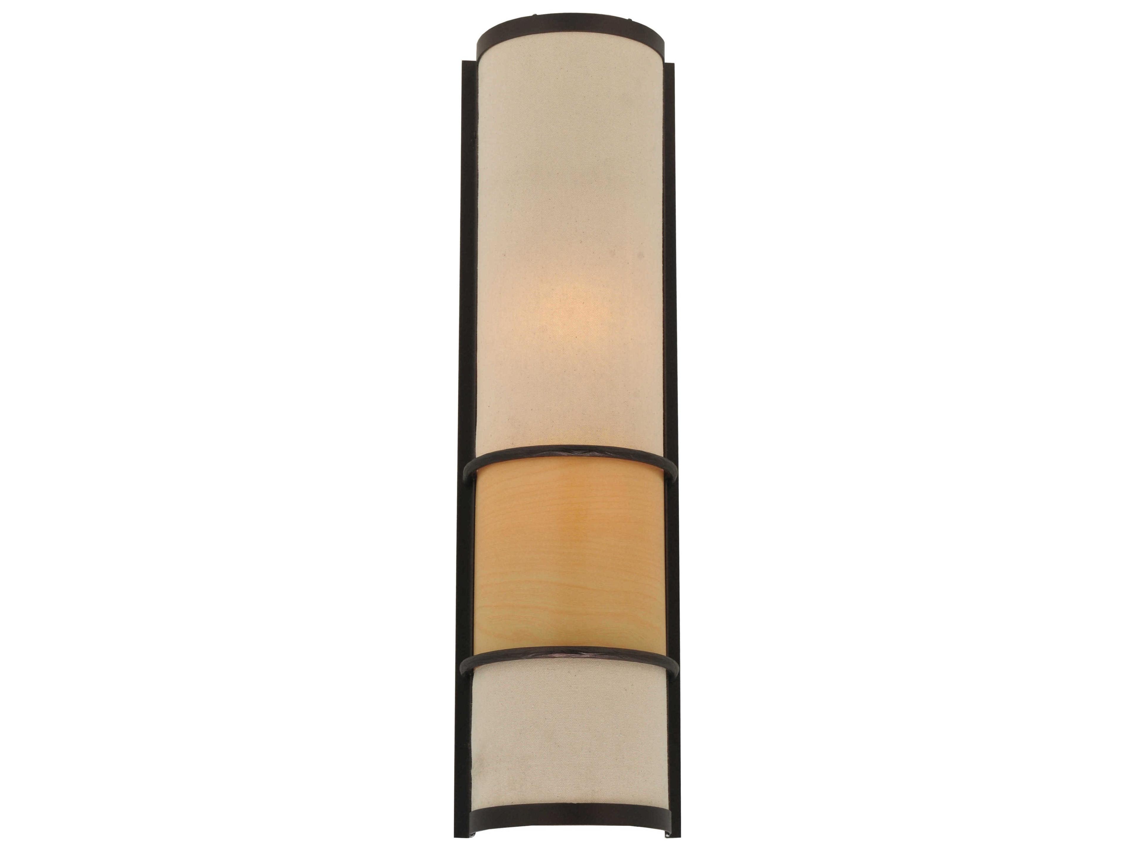 Rustic 2-Light Bronze Wall Sconce