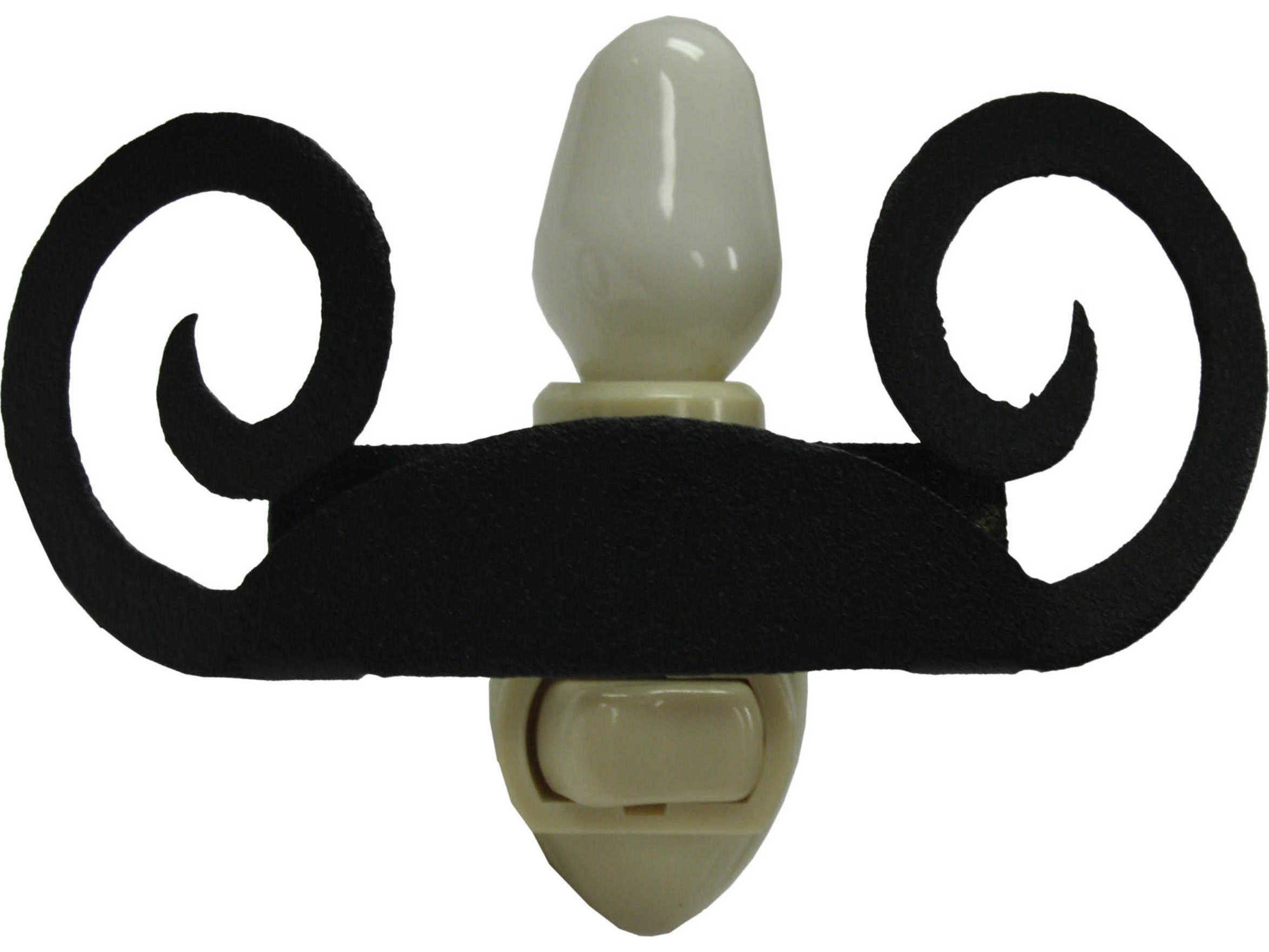 Rustic 8-Light Brown Wall Sconce